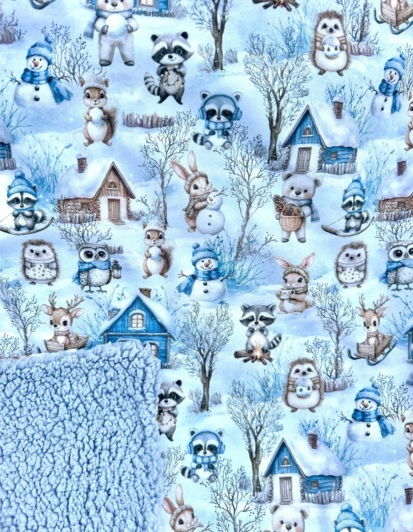 Couverture - BATAILLE DE BOULES DE NEIGE - 71x60 cm