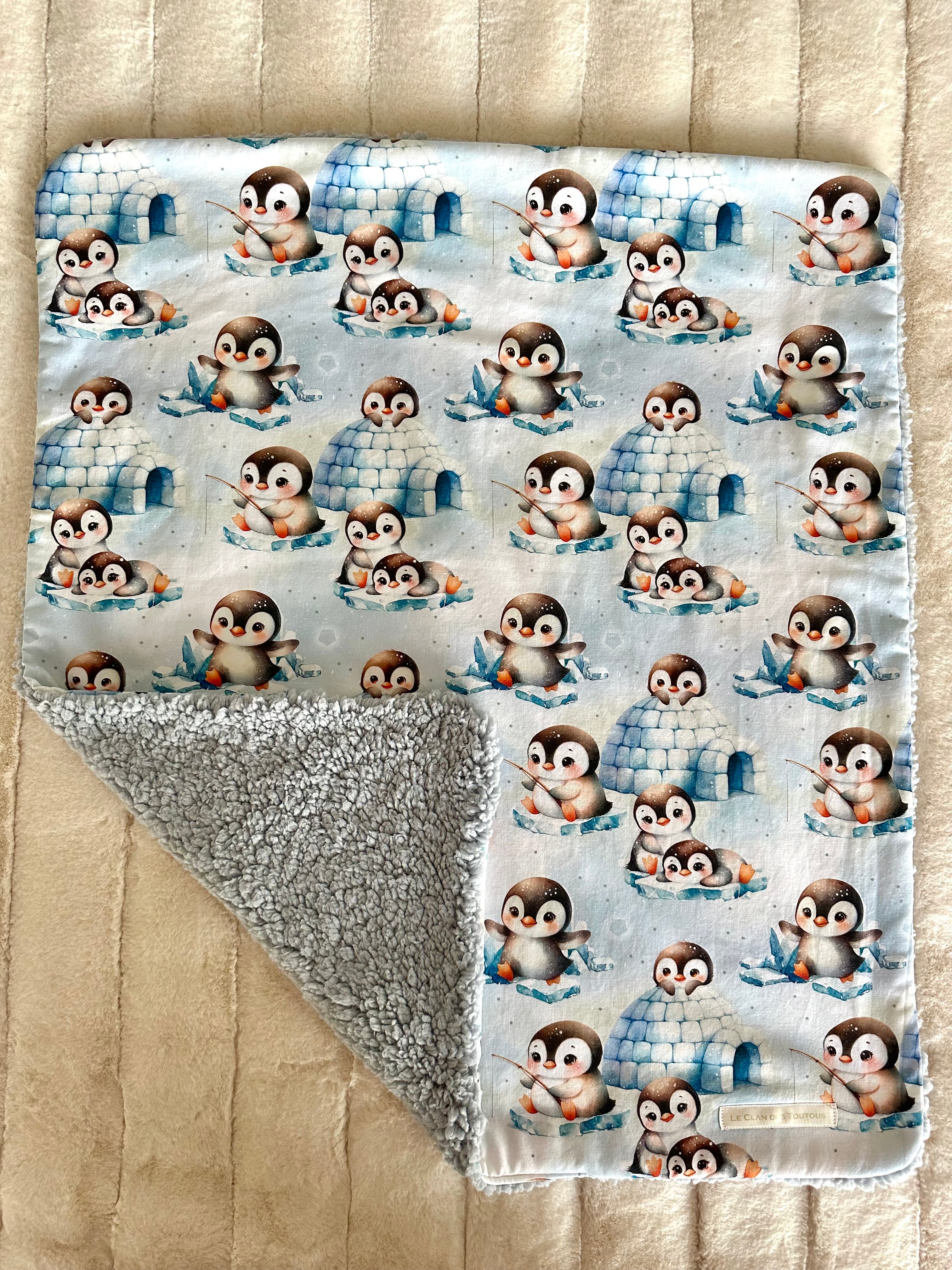 Couverture LES PINGOUINS SUR LA BANQUISE 69x60