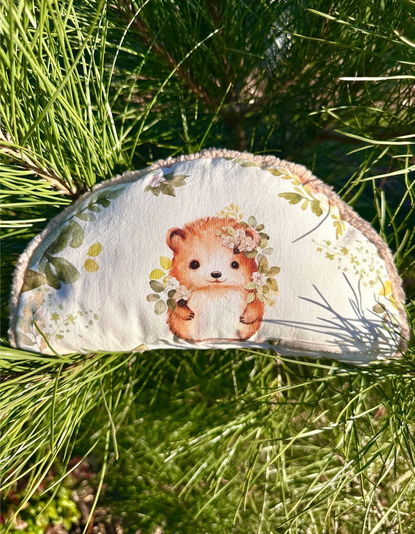 Petit coussin - DANS UN JARDIN ANGLAIS - 25x15cm