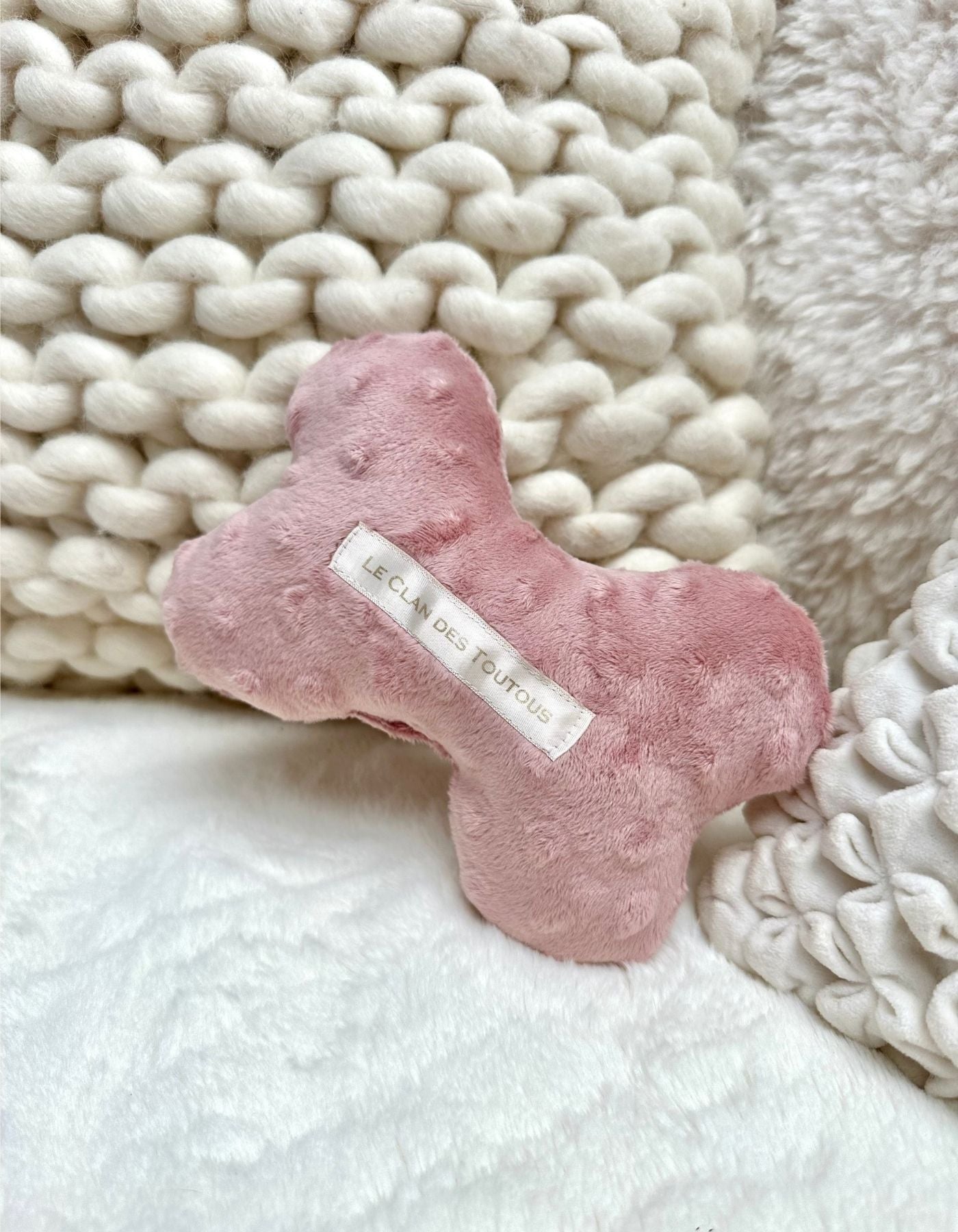 Jouet Nonos - vieux rose à pois