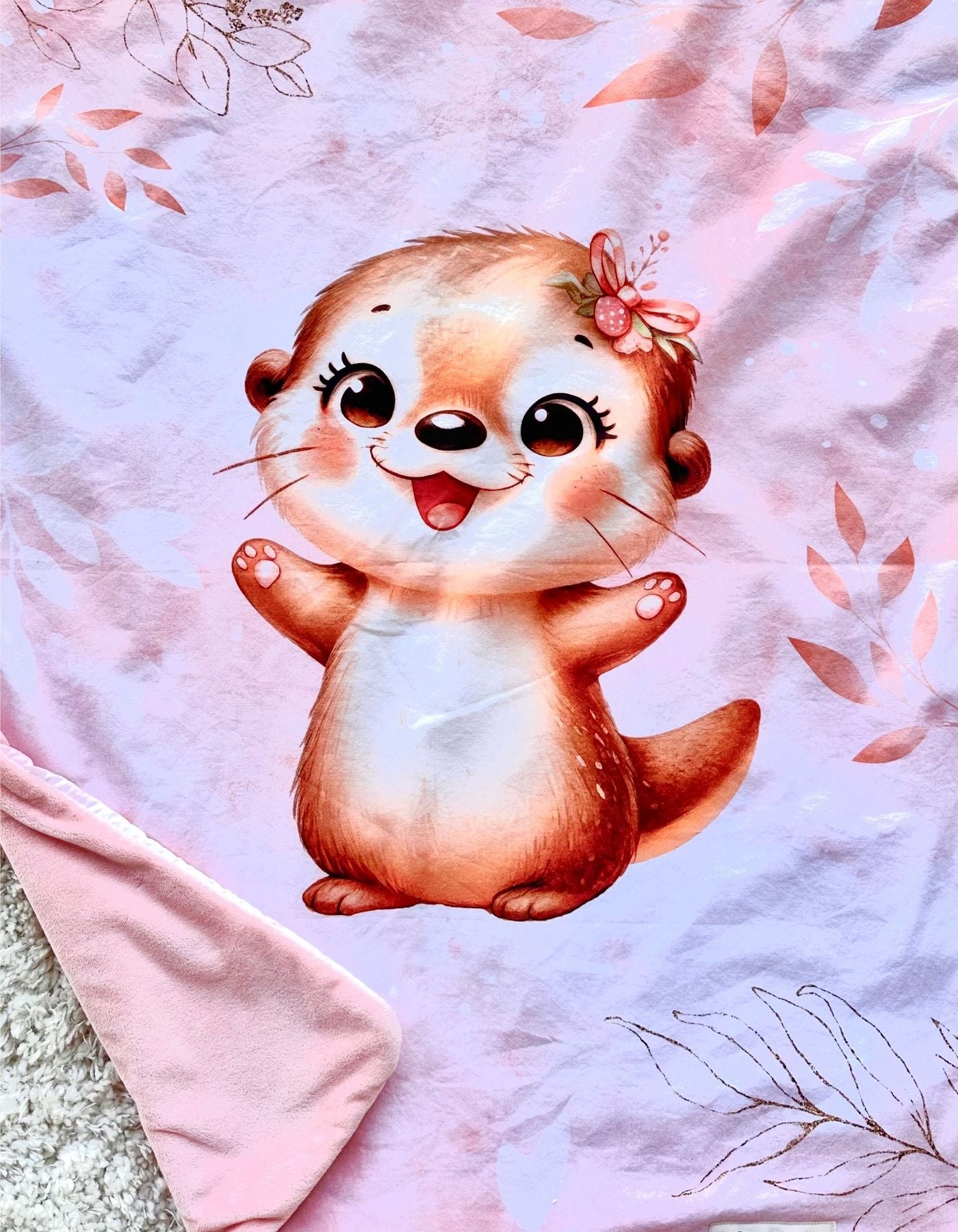 Plaid - LA PETITE LOUTRE COQUETTE - 71x90cm