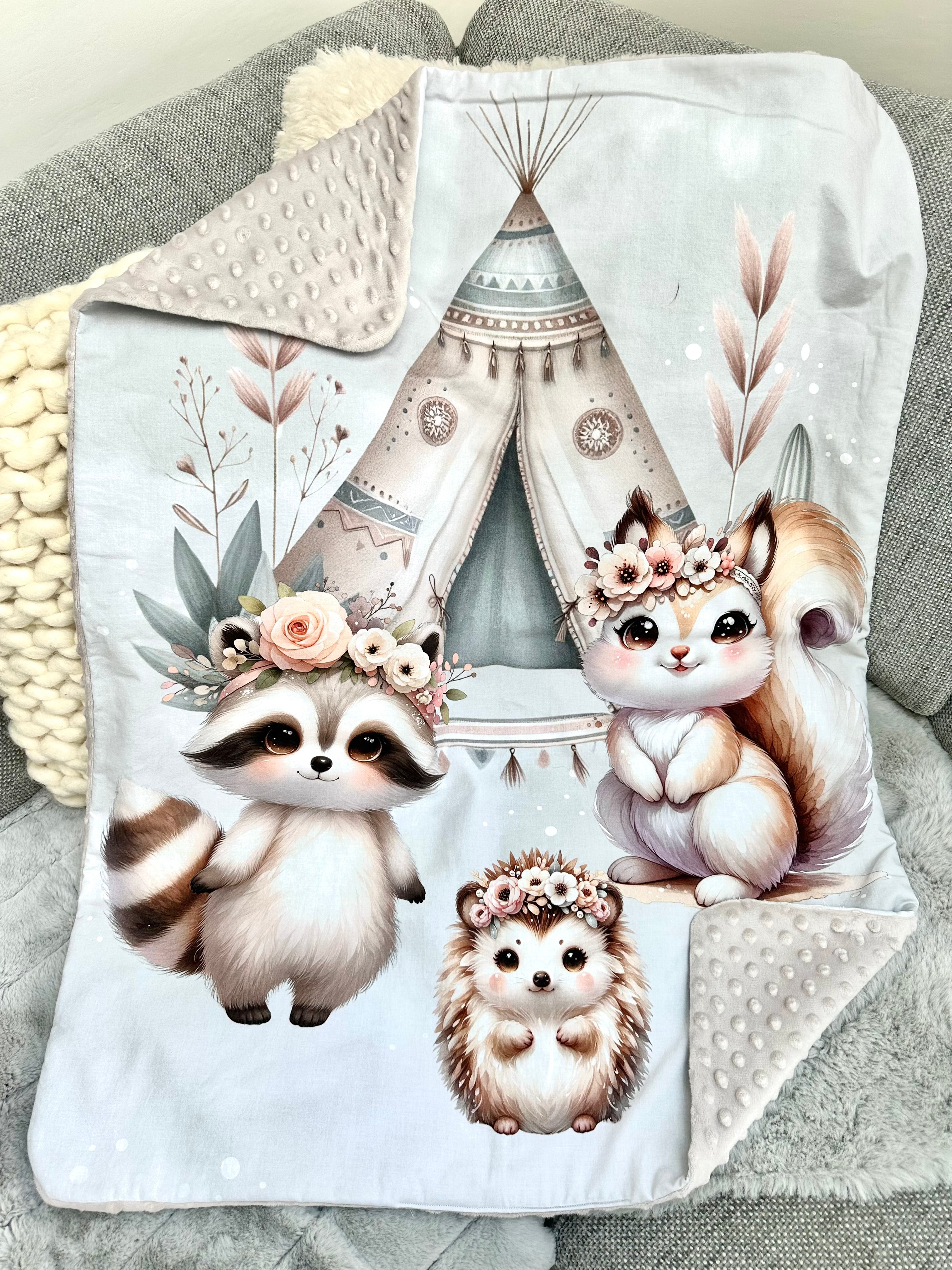 Plaid LA TRIBU MAGIQUE - 92x70cm