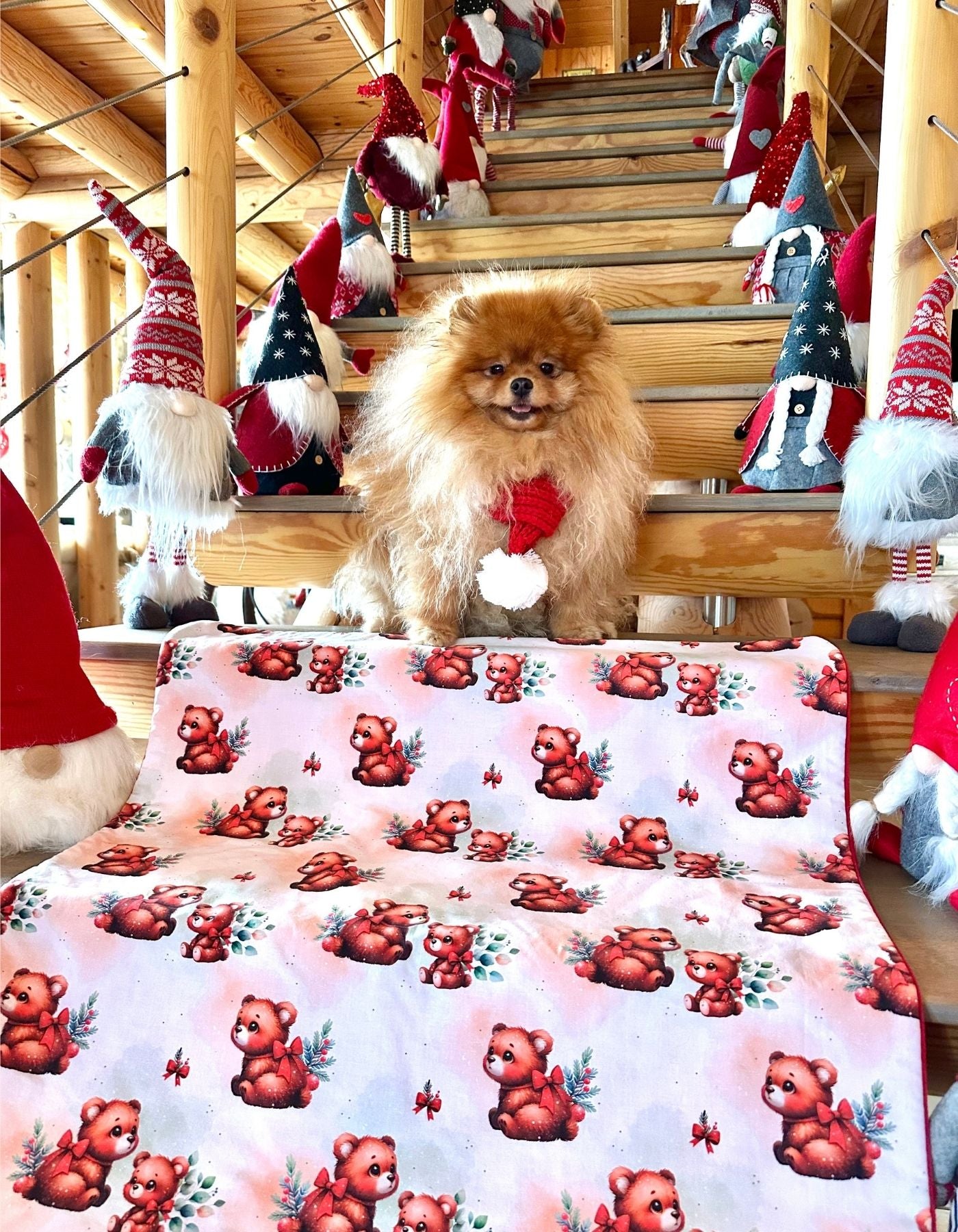 Couverture - LES MIGNONS OURSONS FETENT NOEL - 82x69 cm