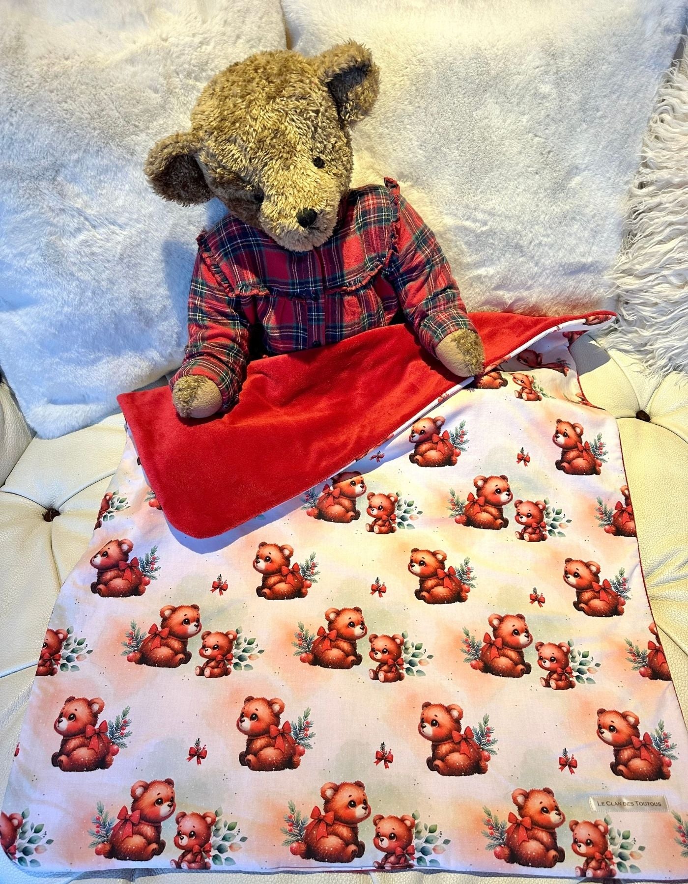 Couverture - LES MIGNONS OURSONS FETENT NOEL - 82x69 cm