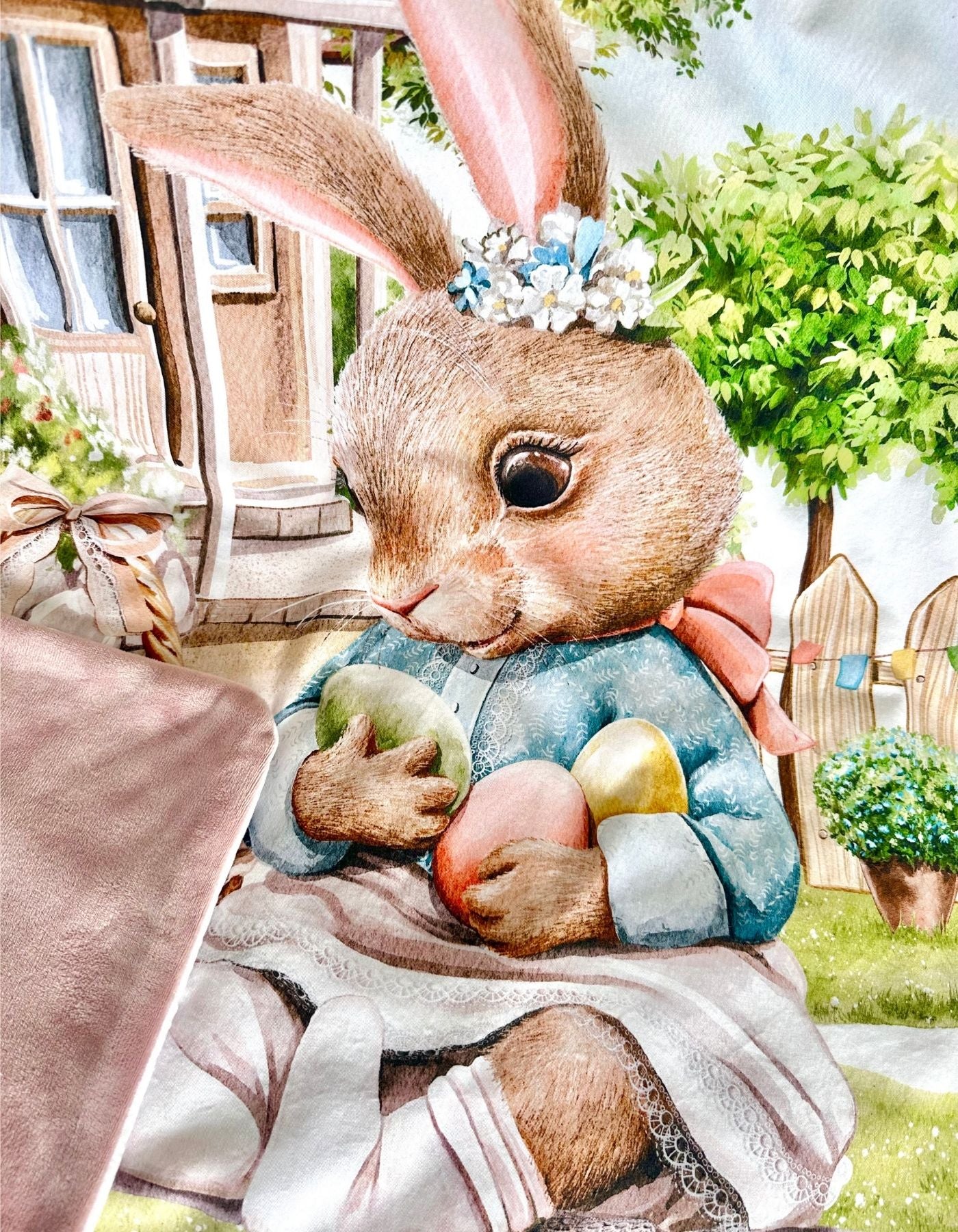 Plaid - LES TRESORS DE MADEMOISELLE LAPINOU - 92x72cm