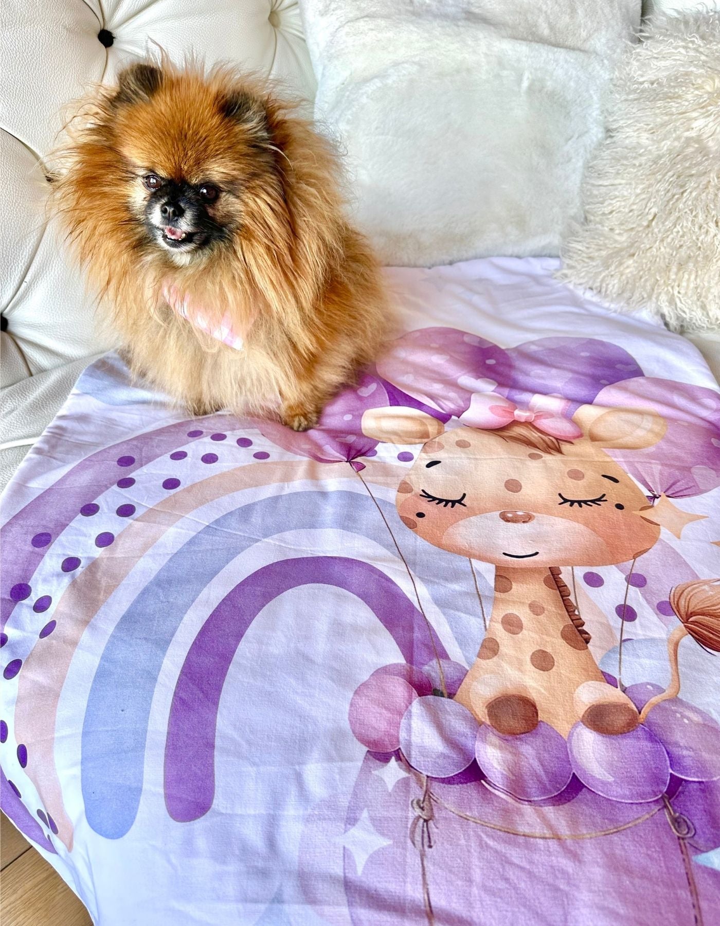 Plaid - LE VOYAGE DE MADEMOISELLE GIRAFE - 92x70cm