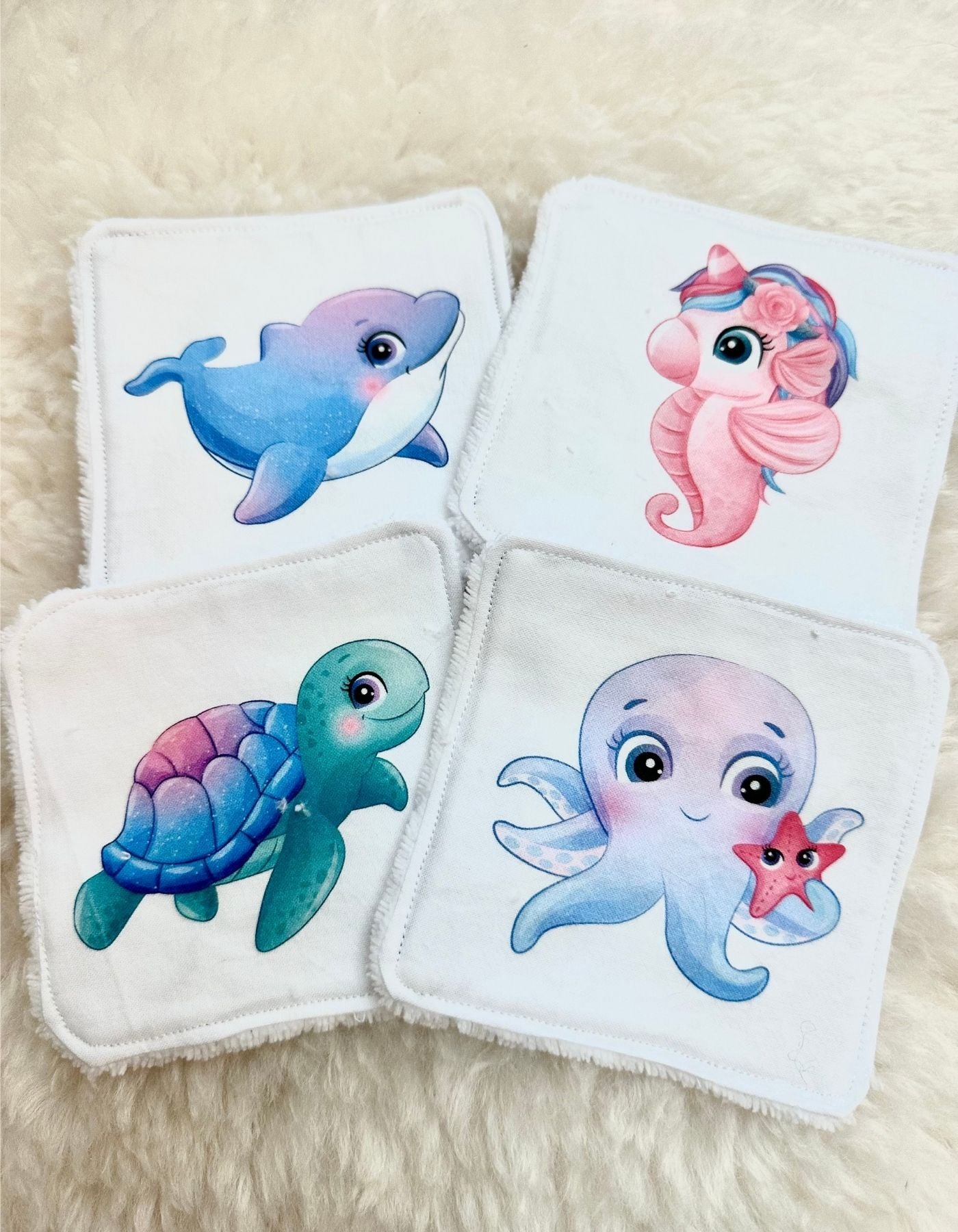 Pack de 4 lingettes - MONDE MARIN