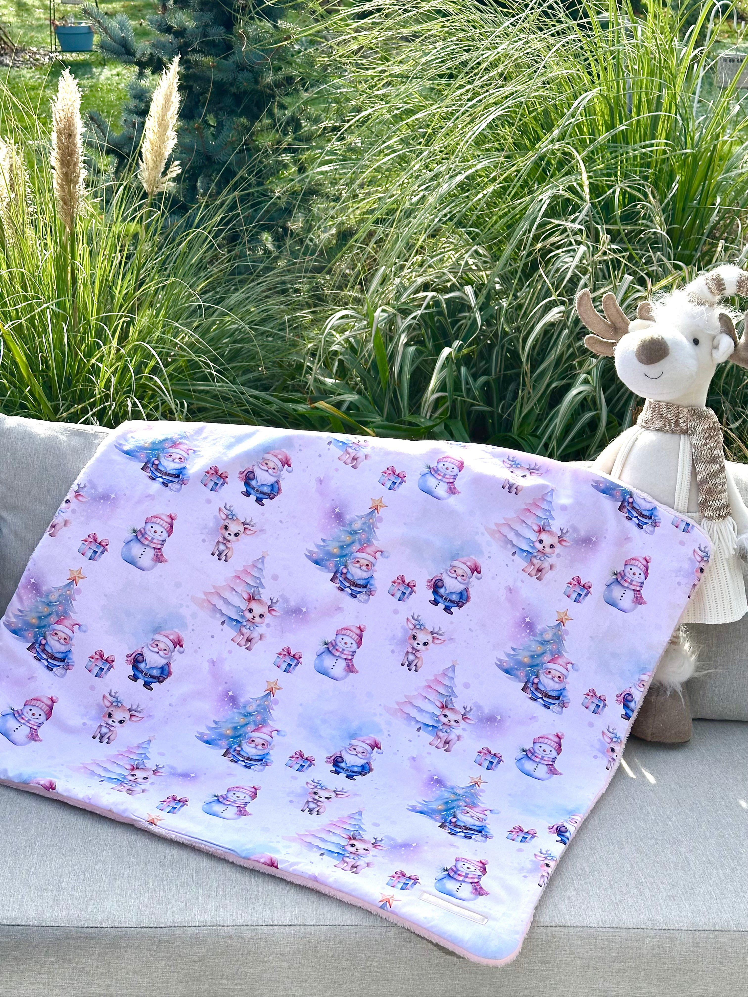 Couverture NOEL FEERIQUE- 78x80 cm