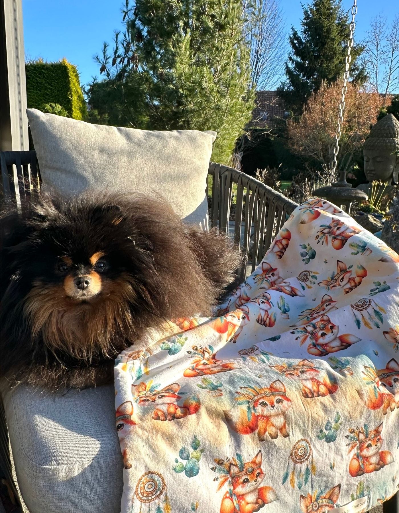 Couverture - PETIT RENARD INDIEN - 59x60cm