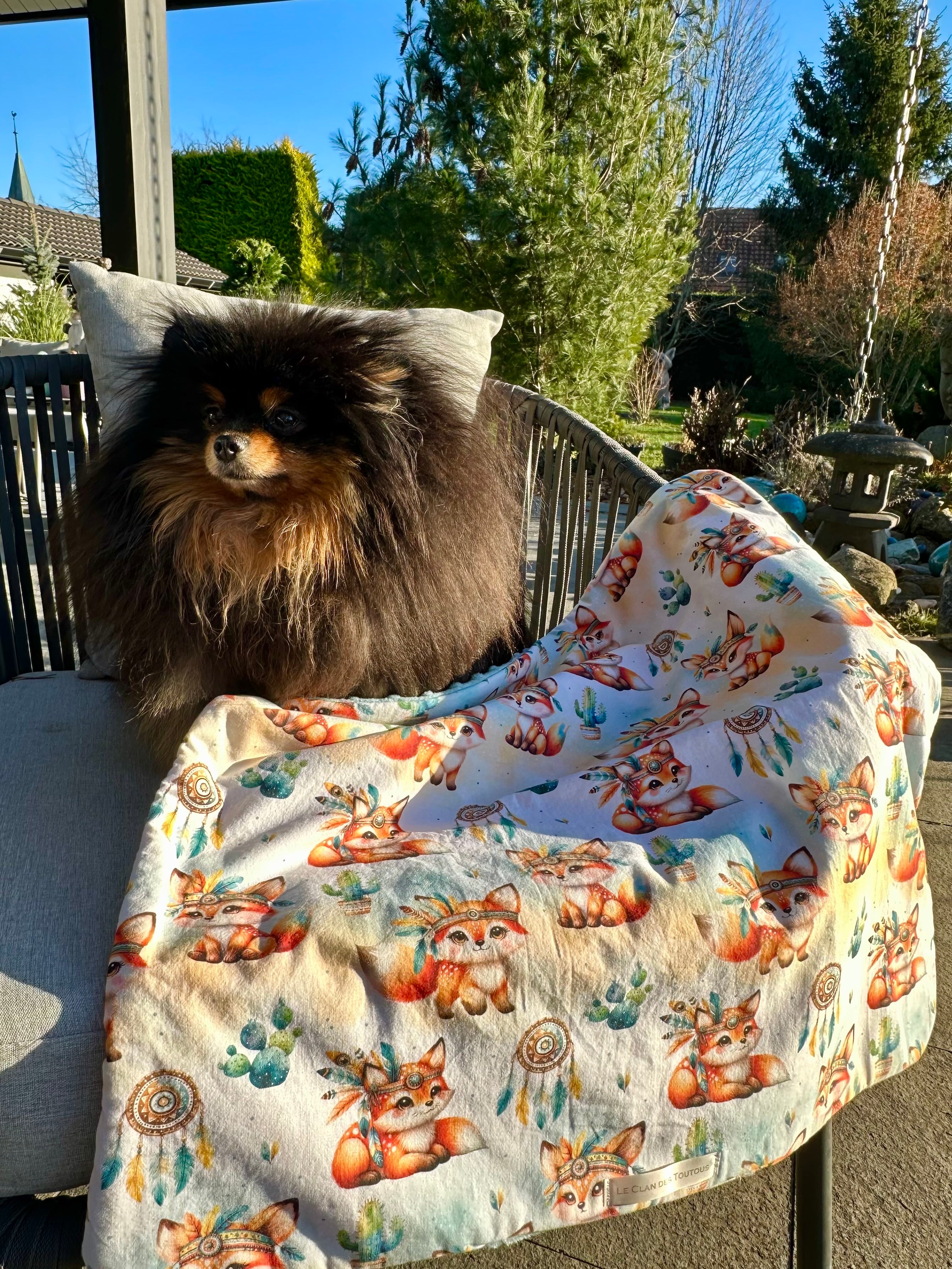 Couverture PETIT RENARD INDIEN - 59x60cm