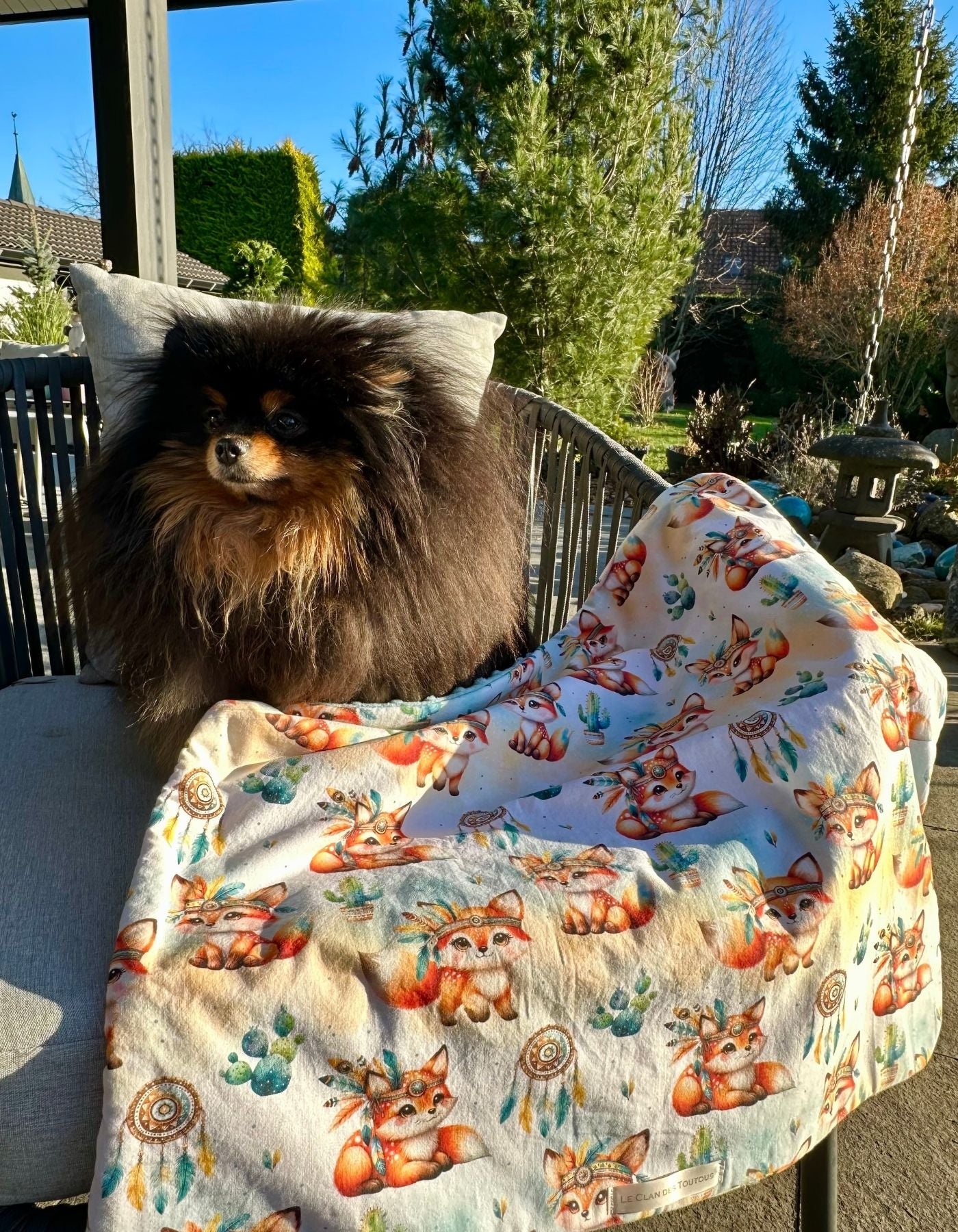 Couverture - PETIT RENARD INDIEN - 59x60cm