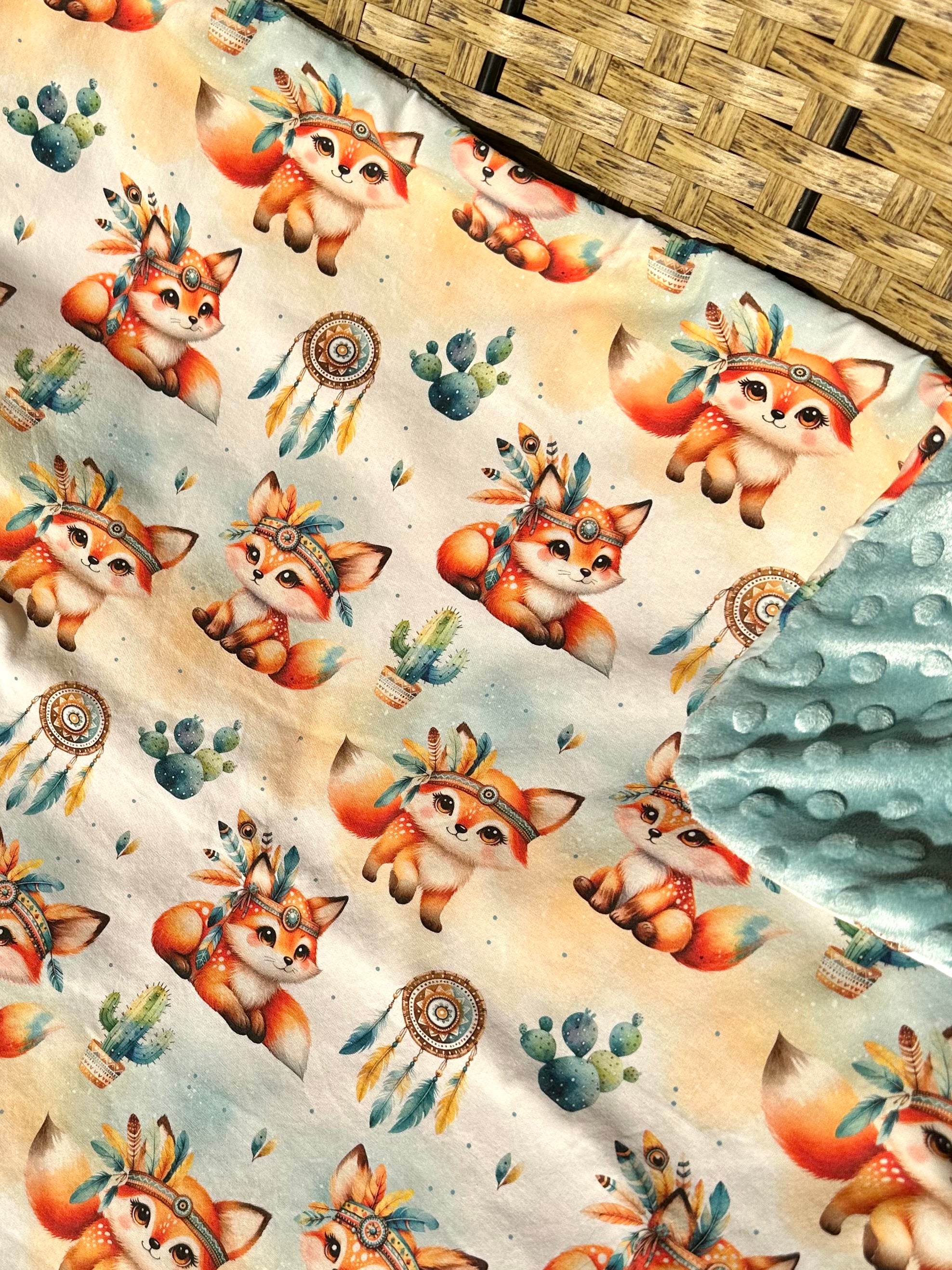 Couverture PETIT RENARD INDIEN - 59x60cm