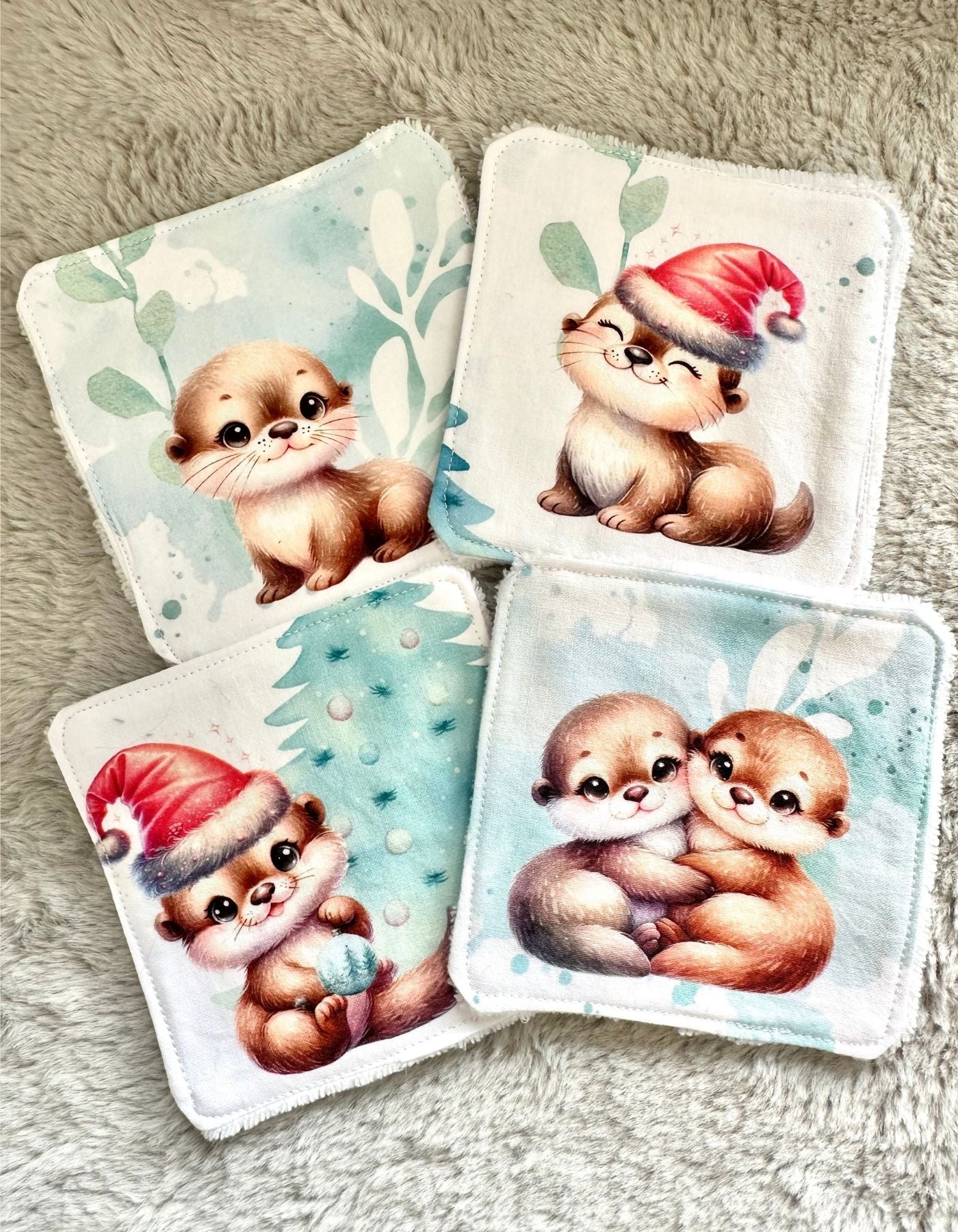 Pack de 4 lingettes - LOUTRES