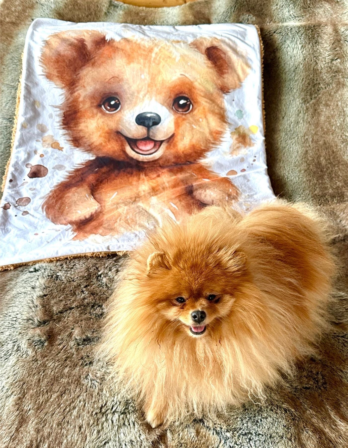 Plaid - TEDDY BEAR - 94x72cm