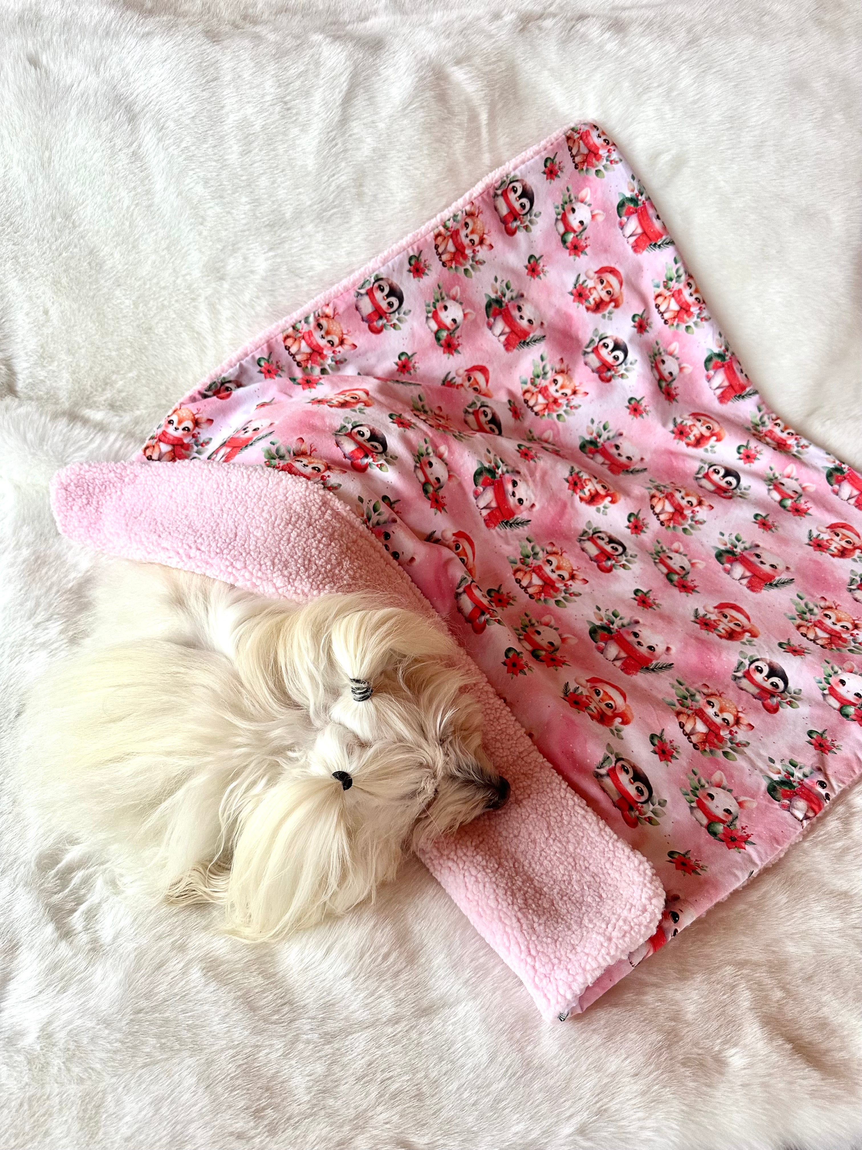 Couverture UN NOEL ROSE ENCHANTE - 73x80 cm