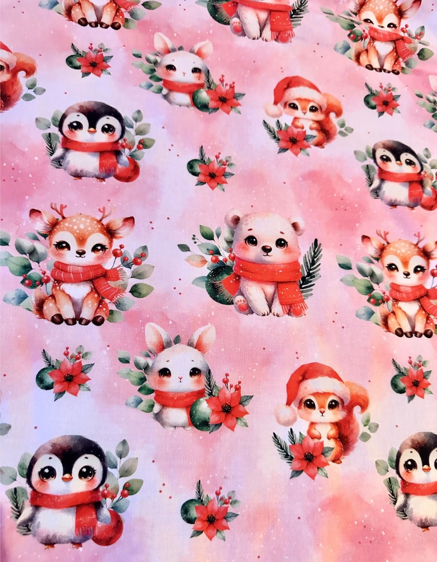 Couverture - UN NOEL ROSE ENCHANTE - 73x80 cm