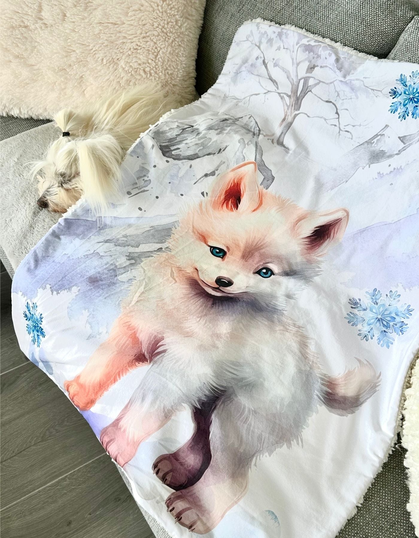 Plaid - UN AMOUR DE BEBE RENARD POLAIRE - 91x70cm