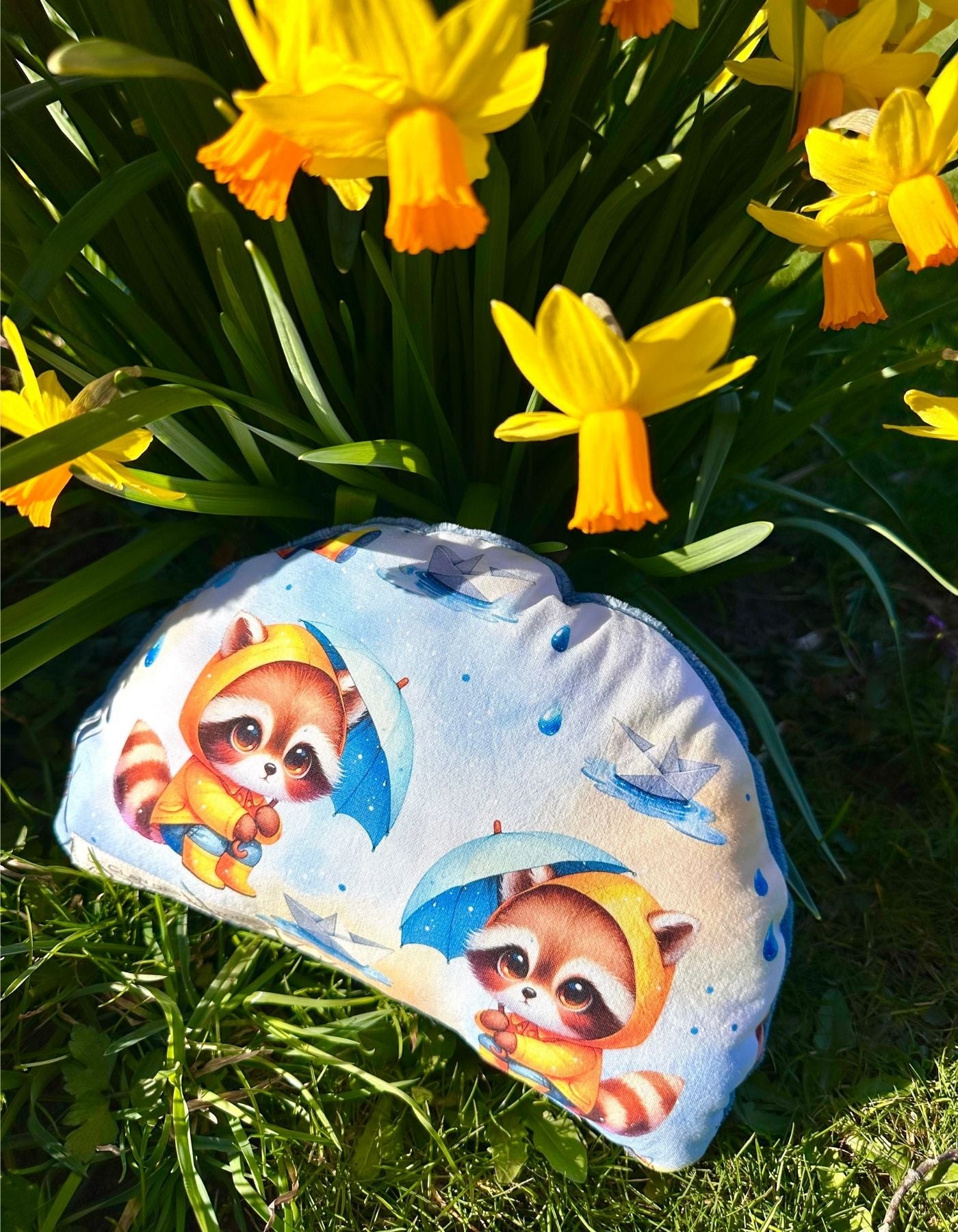 Grand coussin - ADORABLE RATON LAVEUR - 28x19cm