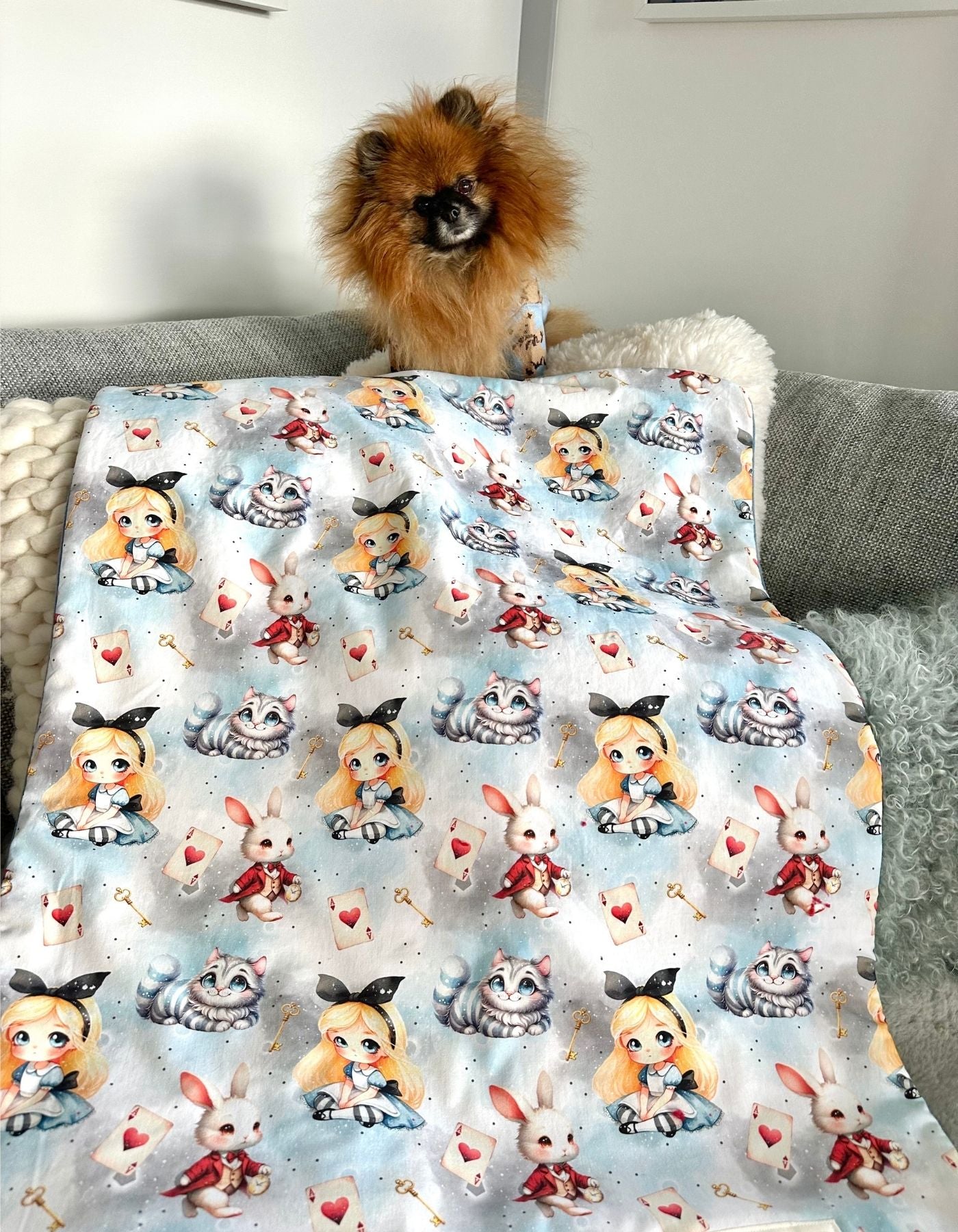 Couverture - ALICE AU PAYS MERVEILLES - 80x60cm