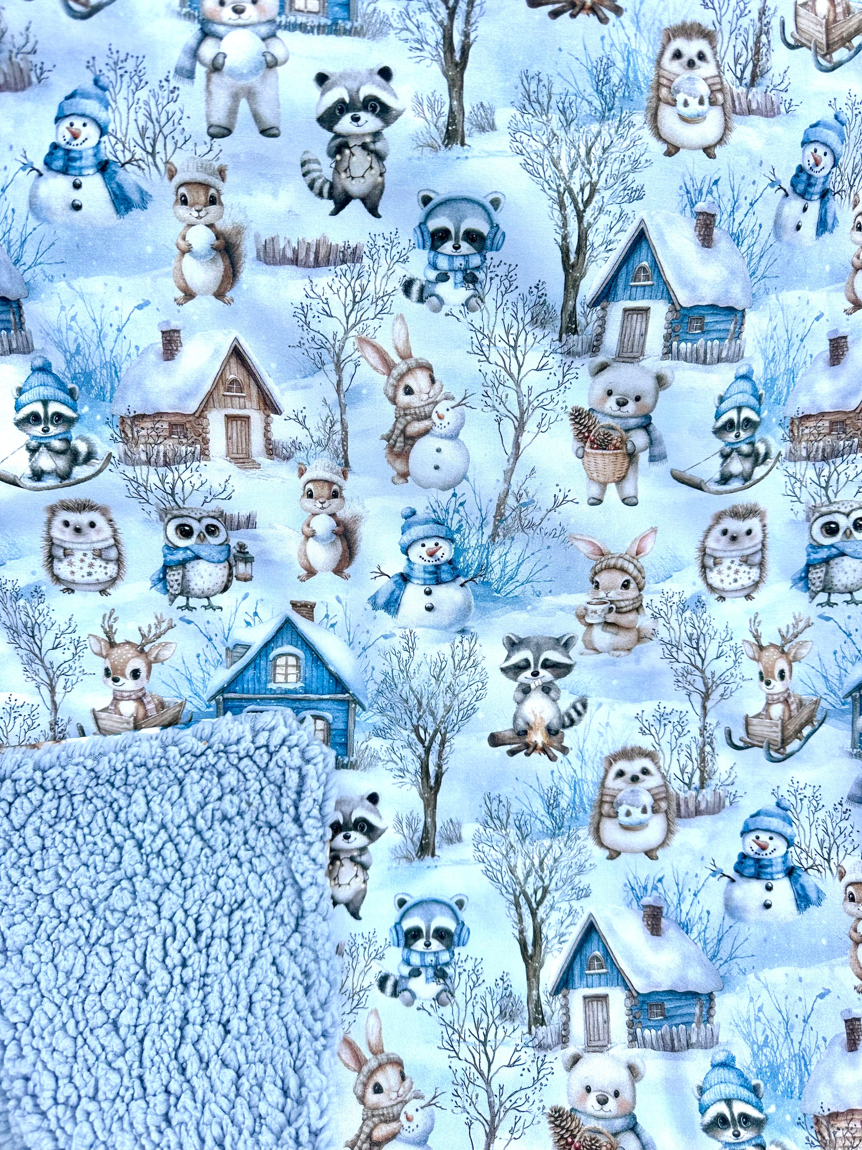 Couverture BATAILLE DE BOULES DE NEIGE - 71x60 cm