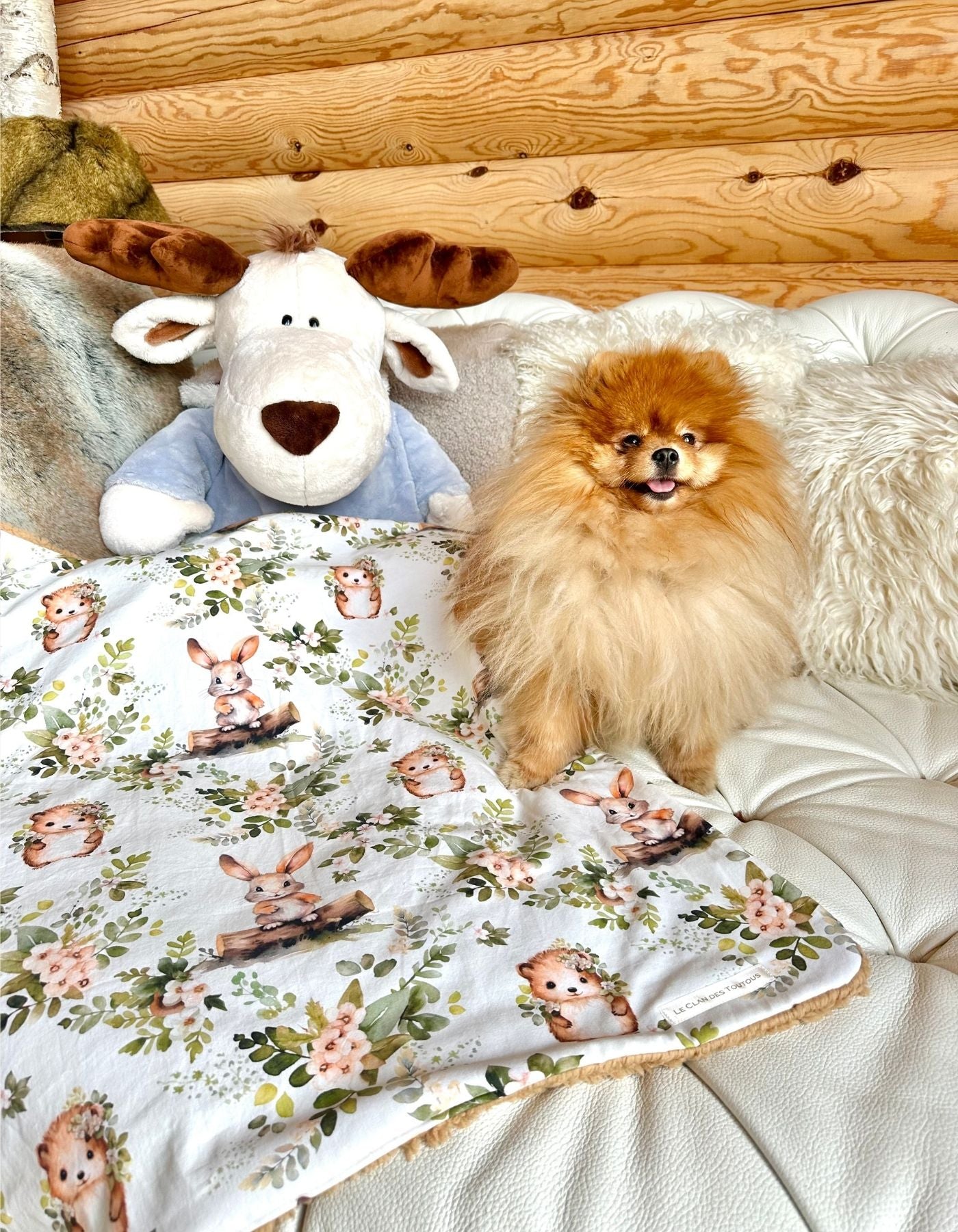 Couverture - DANS UN JARDIN ANGLAIS - 70x80cm