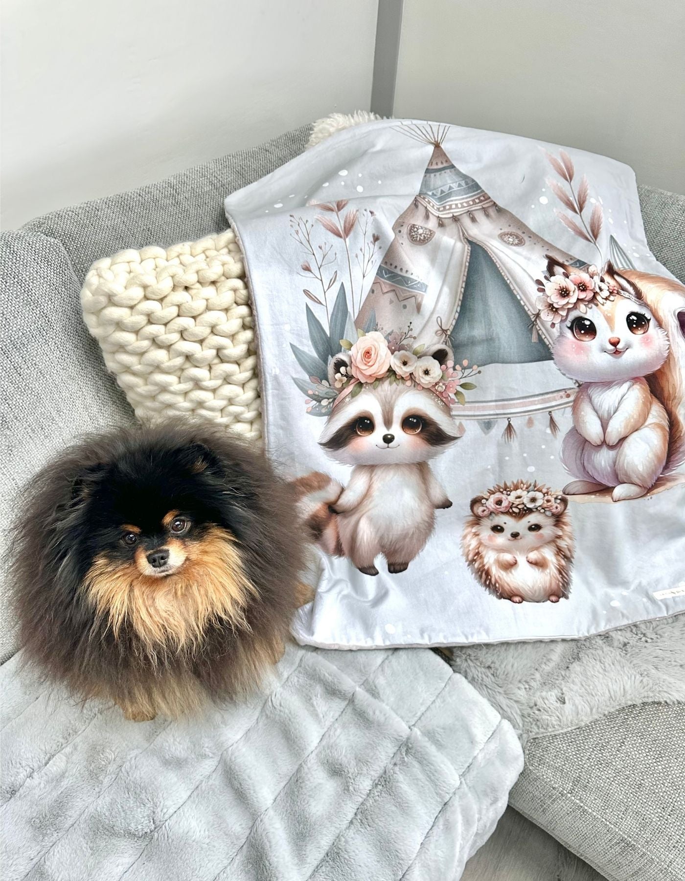 Plaid - LA TRIBU MAGIQUE - 92x70cm