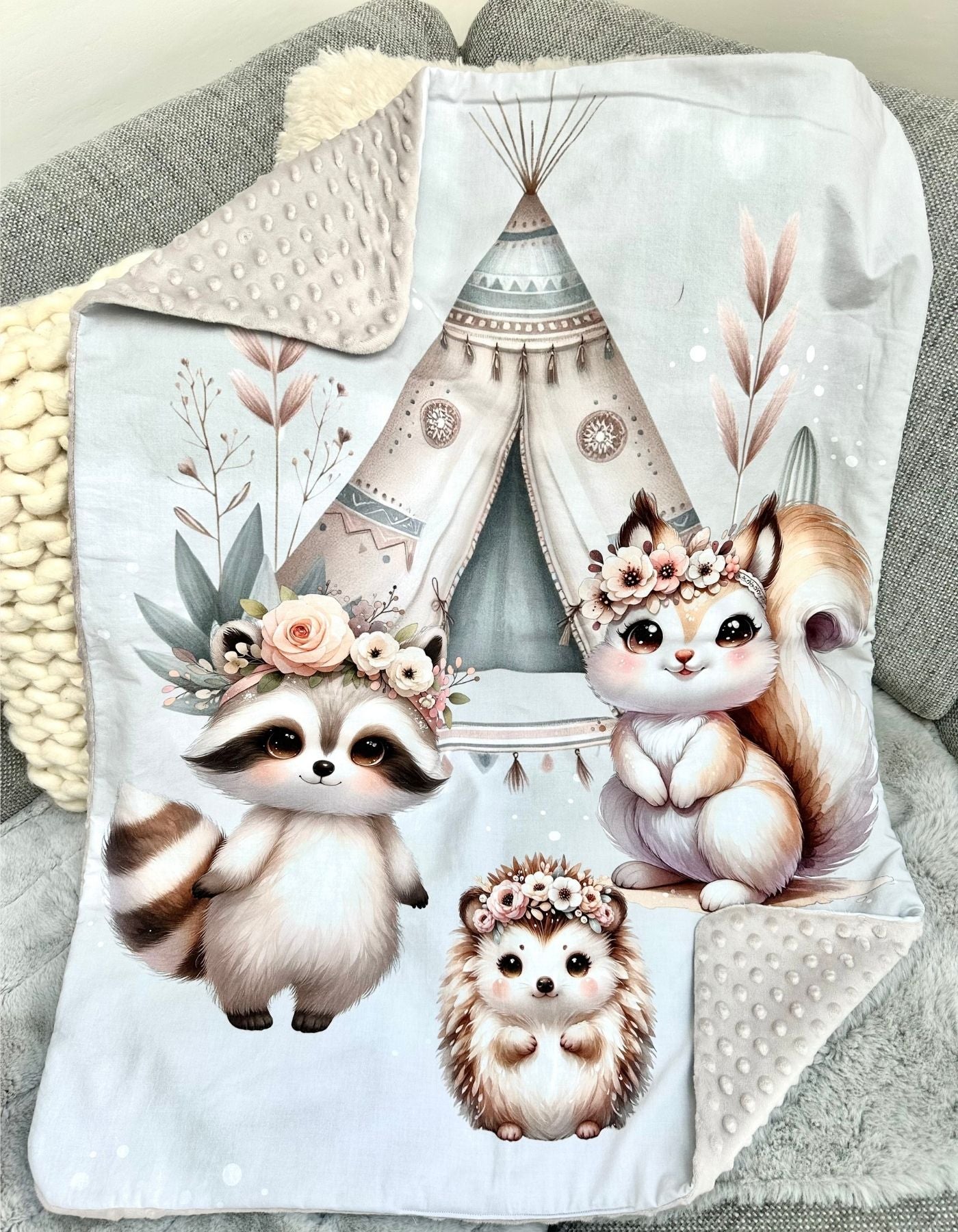 Plaid - LA TRIBU MAGIQUE - 92x70cm