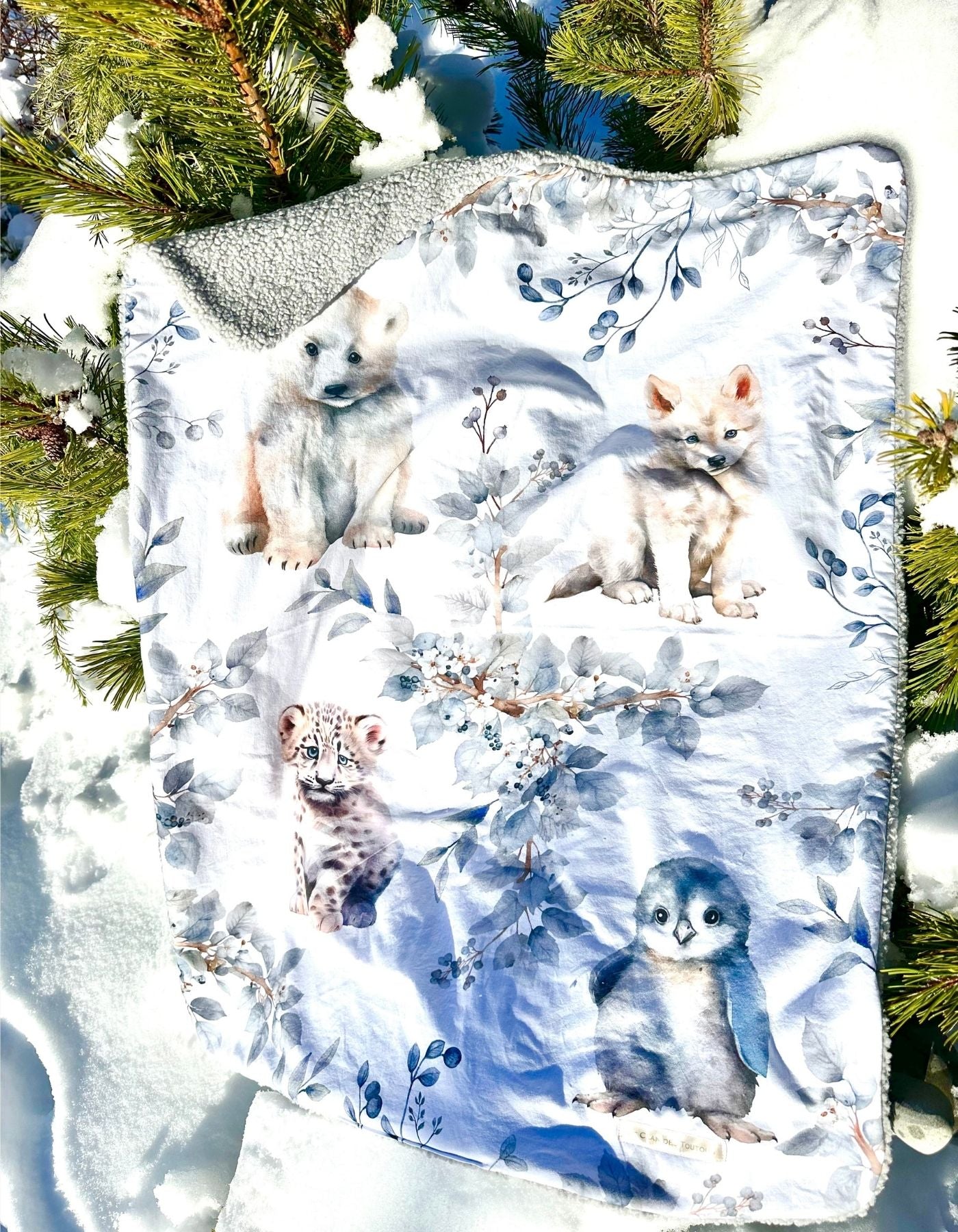 Plaid - LE MONDE POLAIRE - 95x72cm