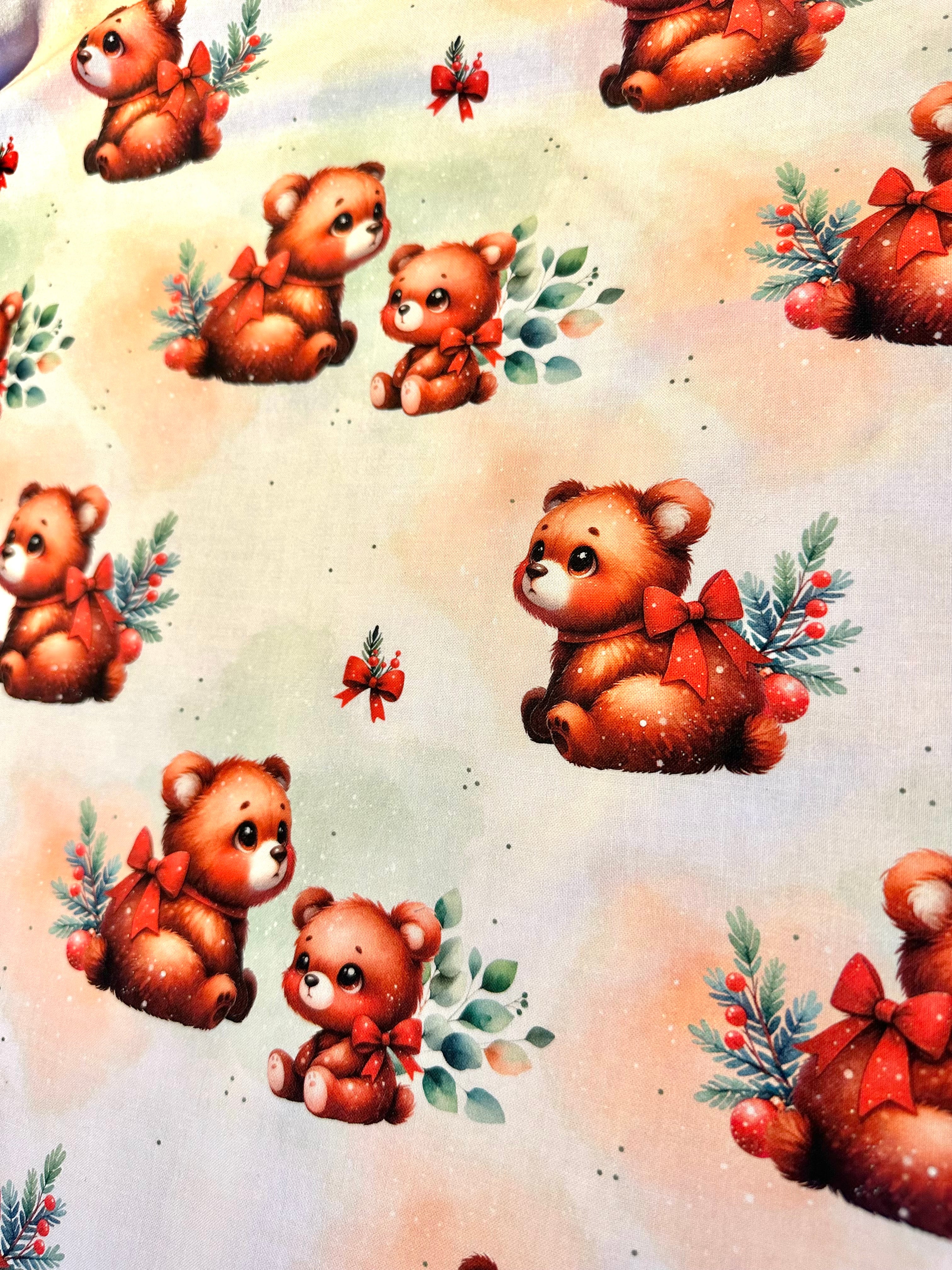 Couverture LES MIGNONS OURSONS FETENT NOEL - 82x69 cm