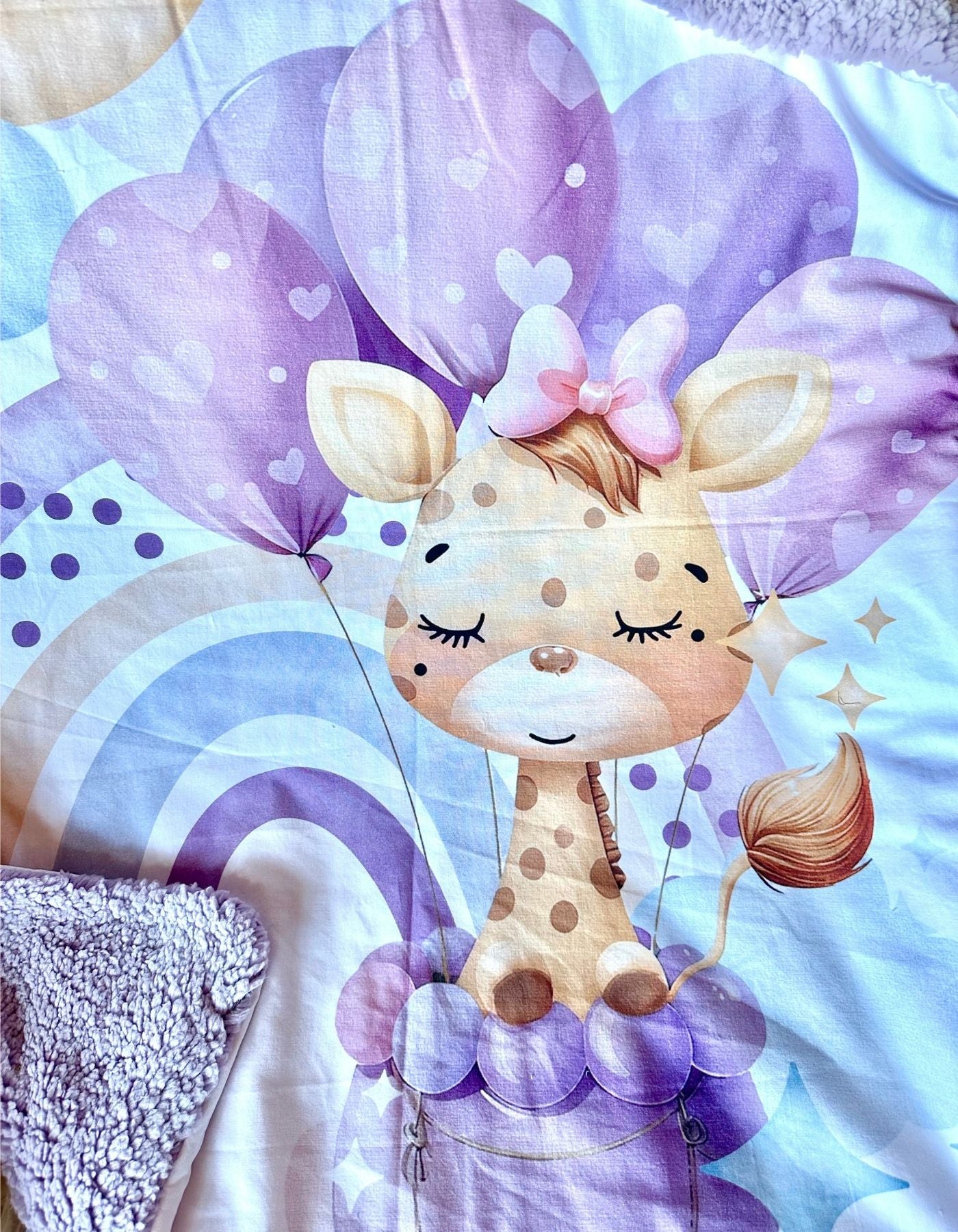 Plaid - LE VOYAGE DE MADEMOISELLE GIRAFE - 92x70cm