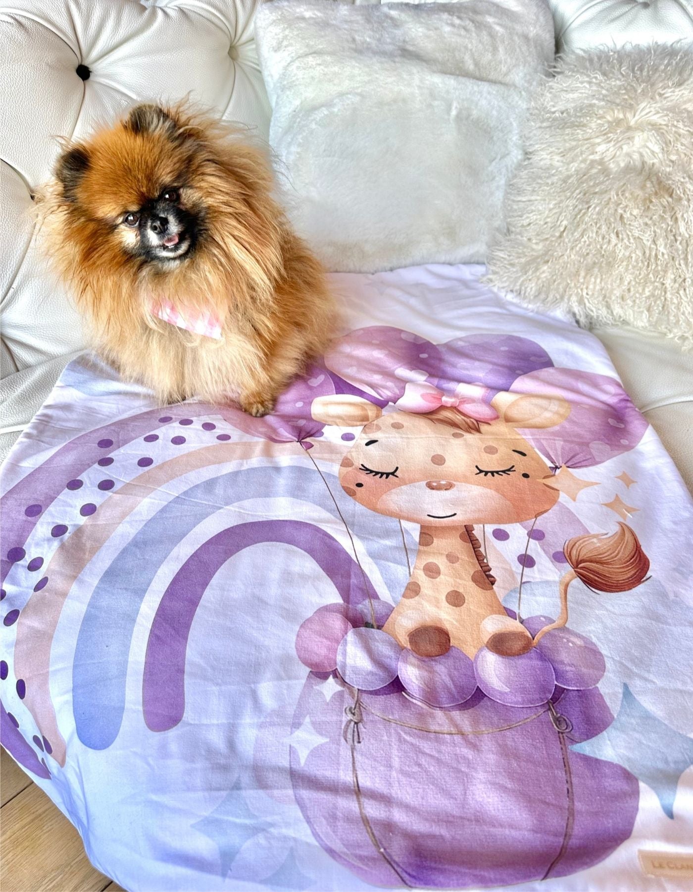 Plaid - LE VOYAGE DE MADEMOISELLE GIRAFE - 92x70cm