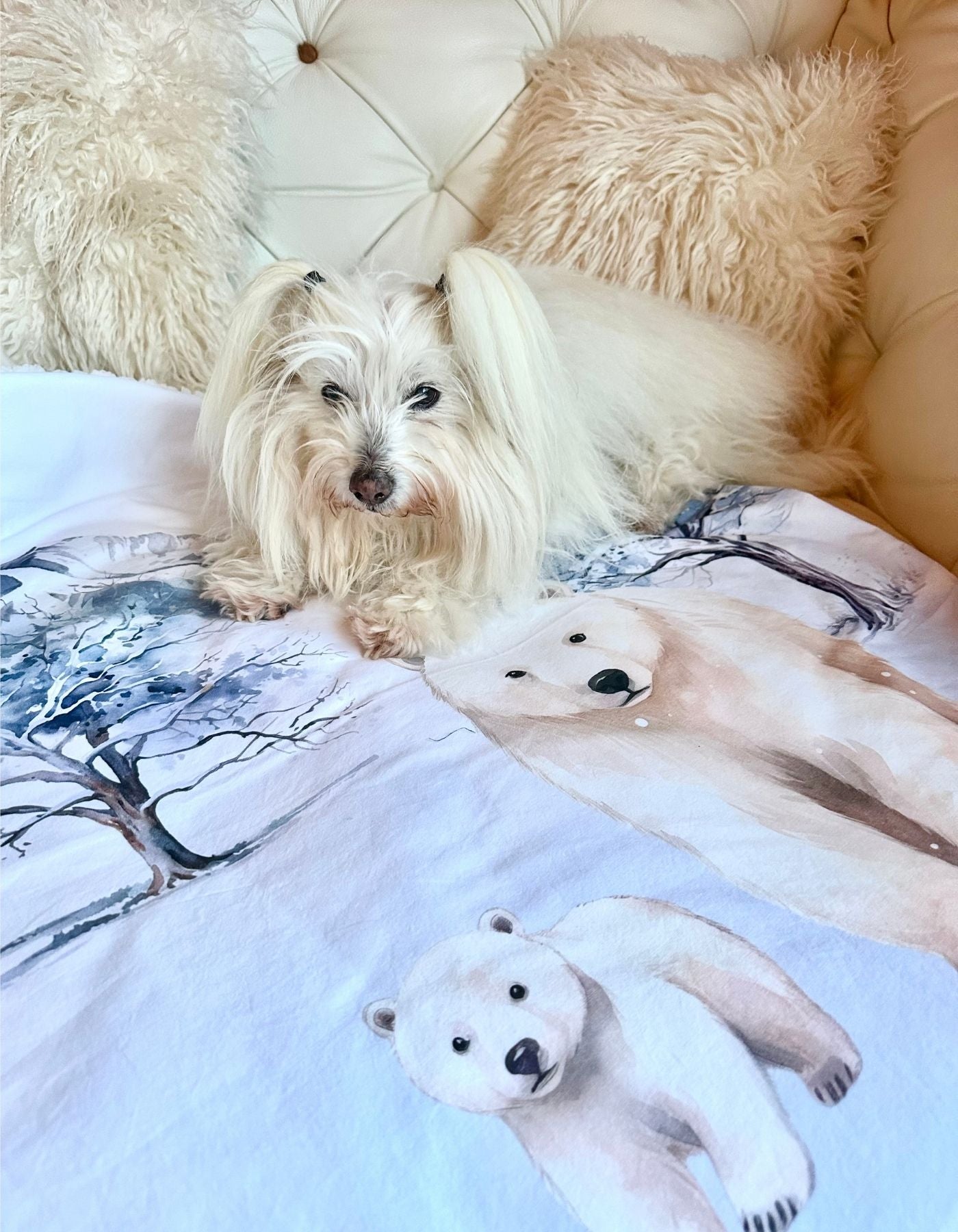 Plaid - MAMAN OURSE ET SON OURSON MIGNON - 92x70cm