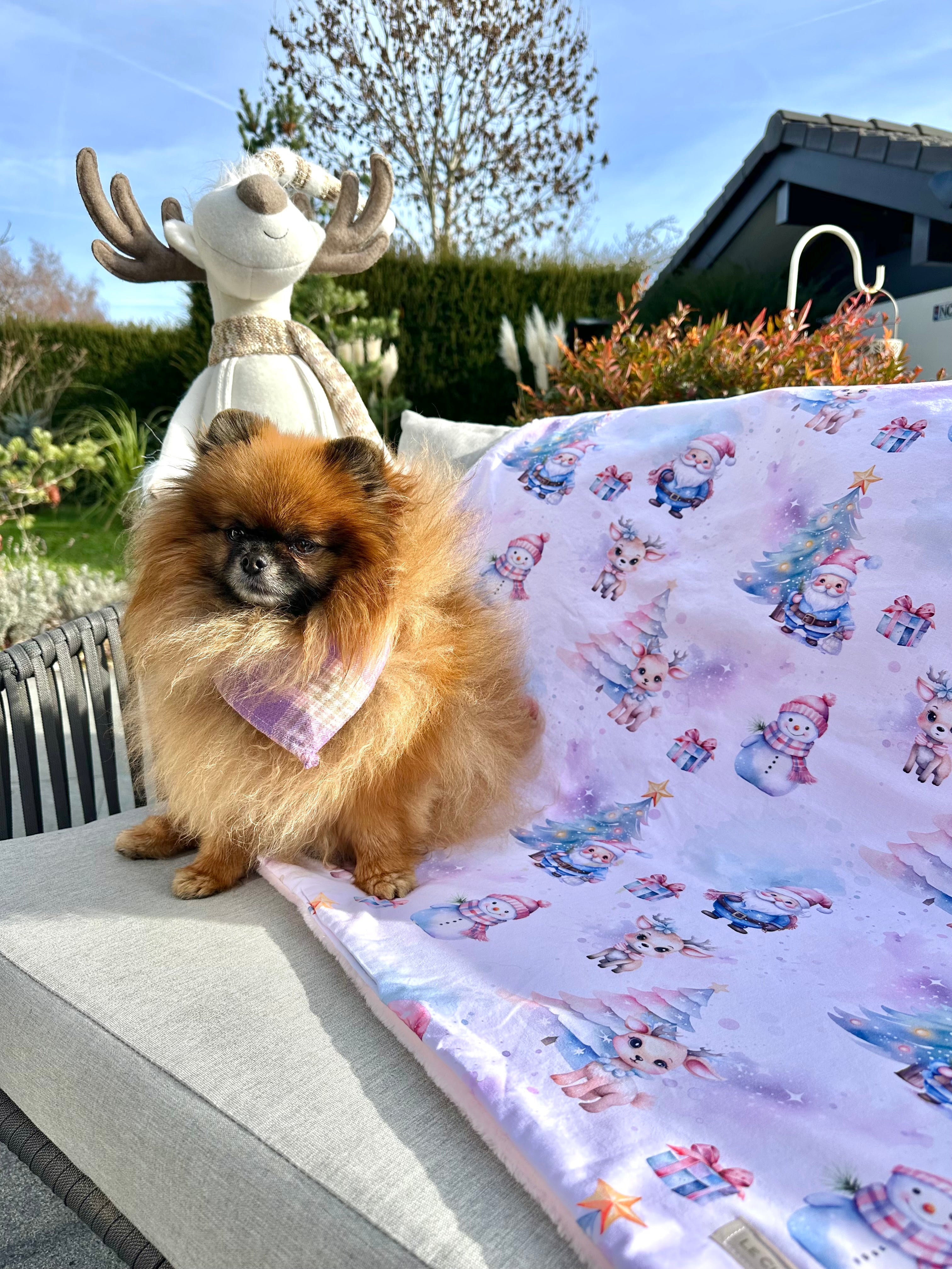 Couverture NOEL FEERIQUE- 78x80 cm