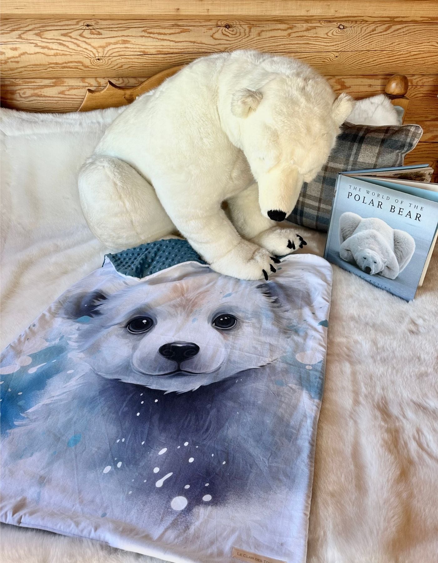 Plaid - OURS POLAIRE - 94x71cm