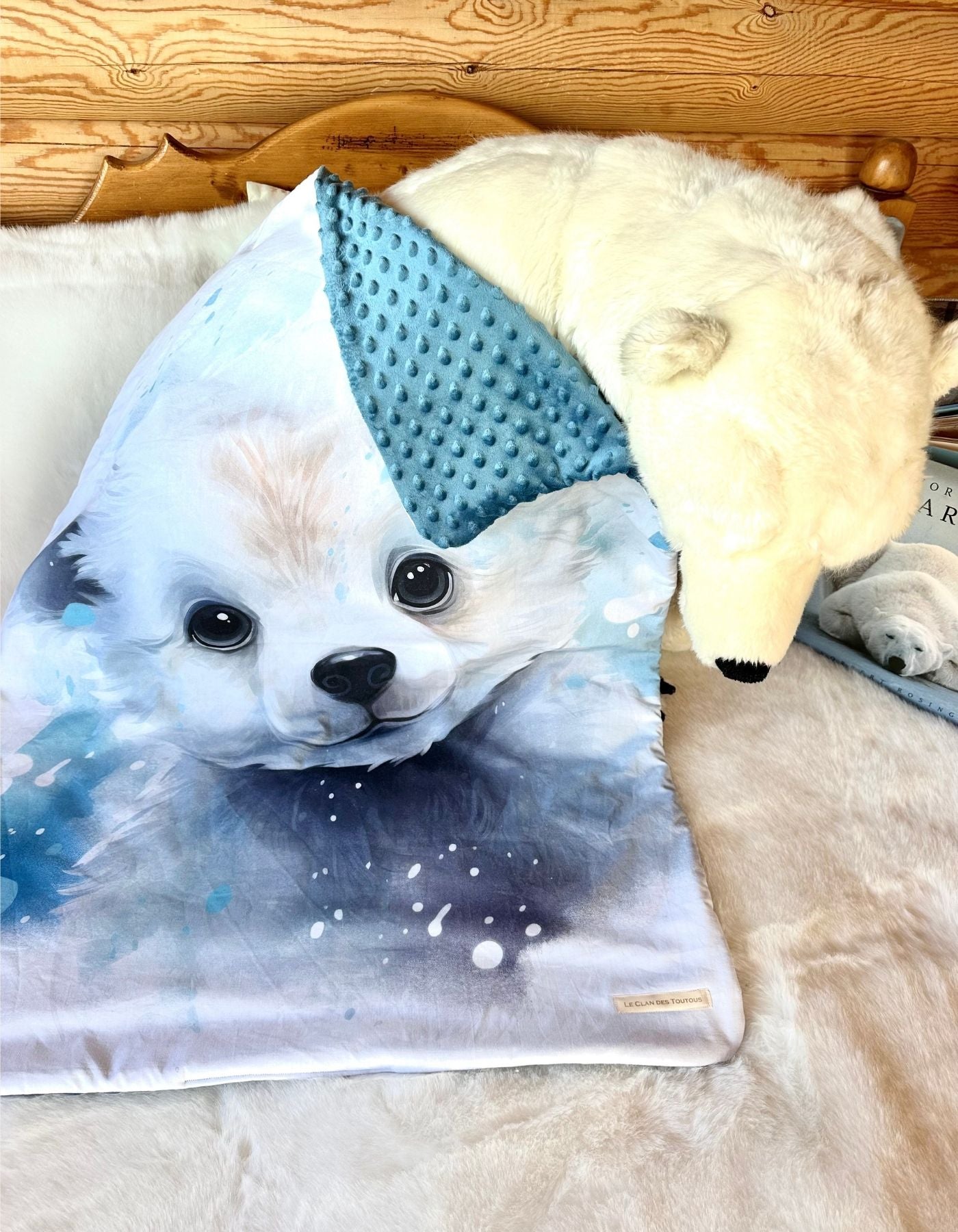 Plaid - OURS POLAIRE - 94x71cm