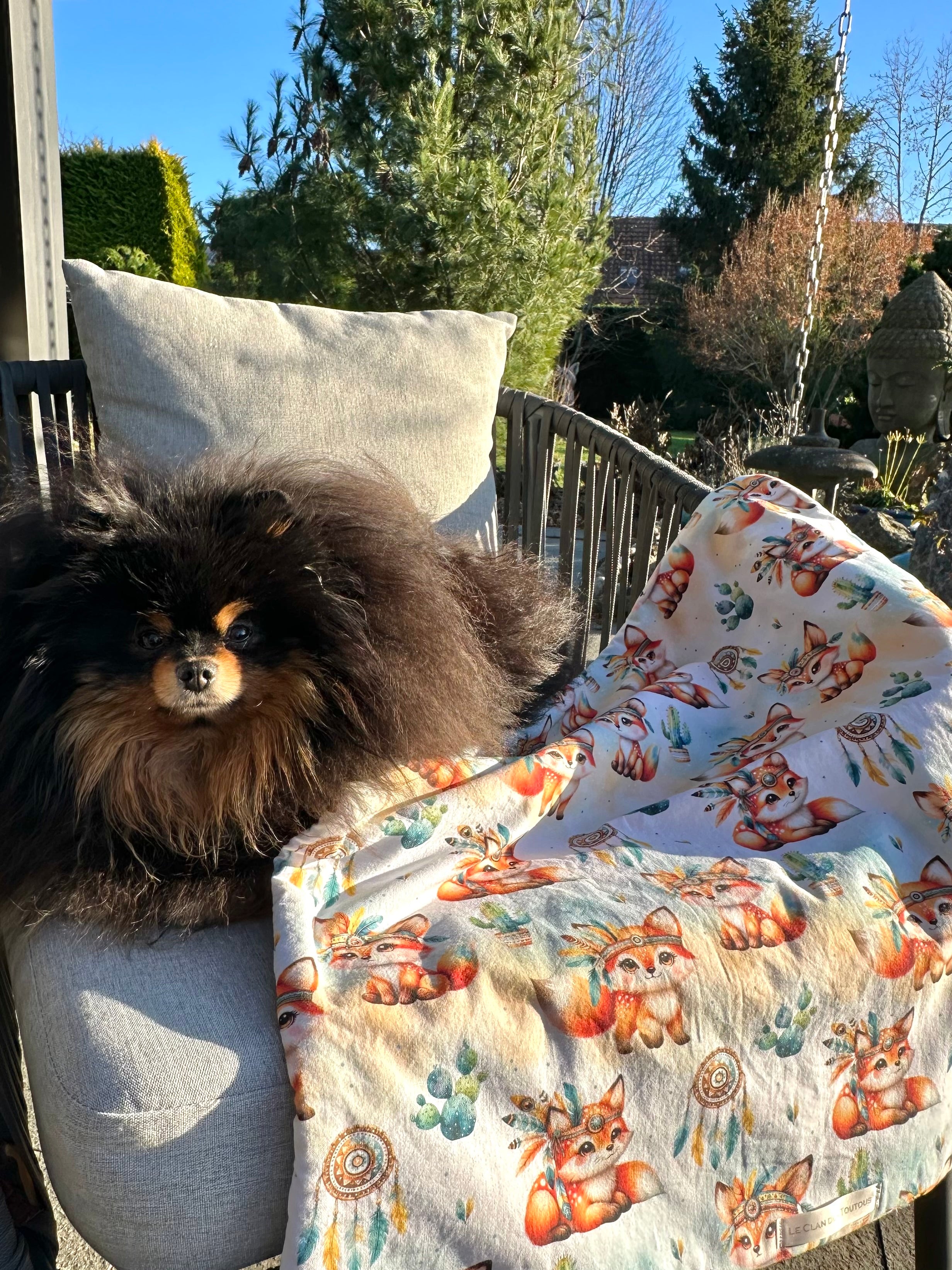 Couverture PETIT RENARD INDIEN - 59x60cm