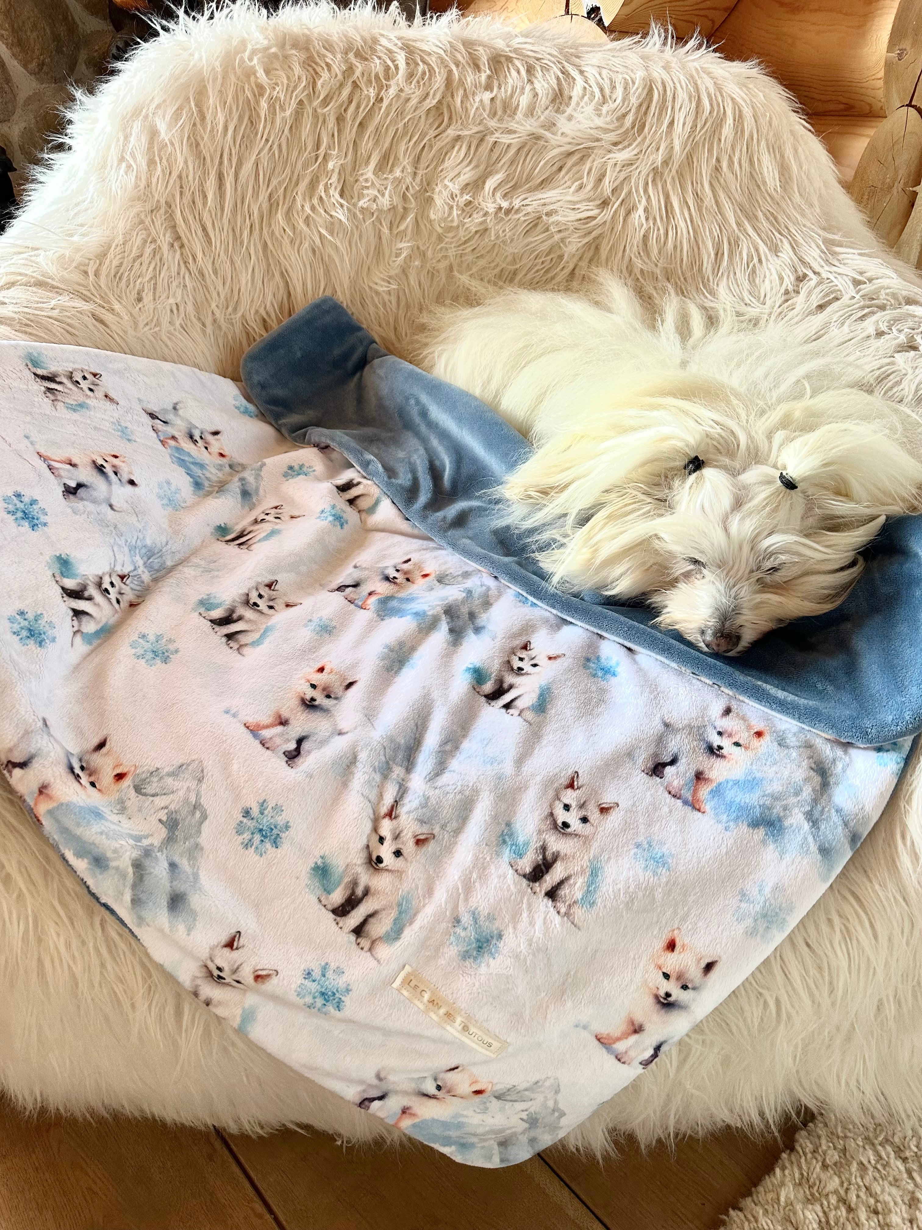 Couverture RENARD POLAIRE ET LA MONTAGE ENNEIGEE - 78x79cm