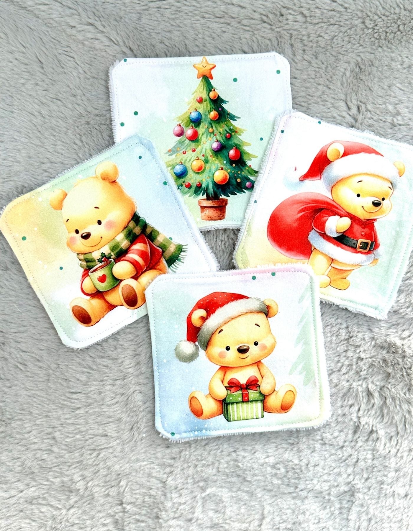 Pack de 4 lingettes - TEDDY BEAR FETE NOEL