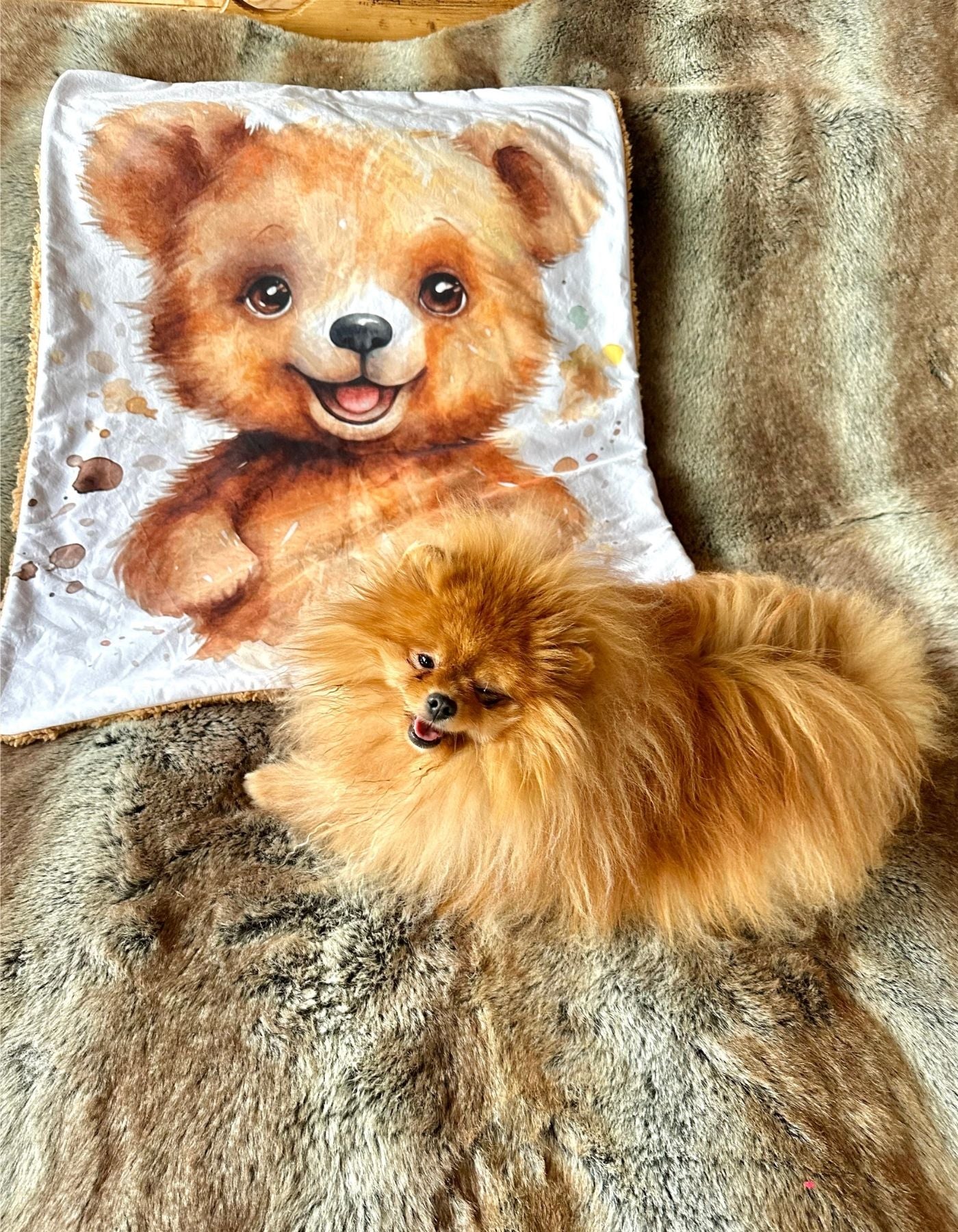 Plaid - TEDDY BEAR - 94x72cm