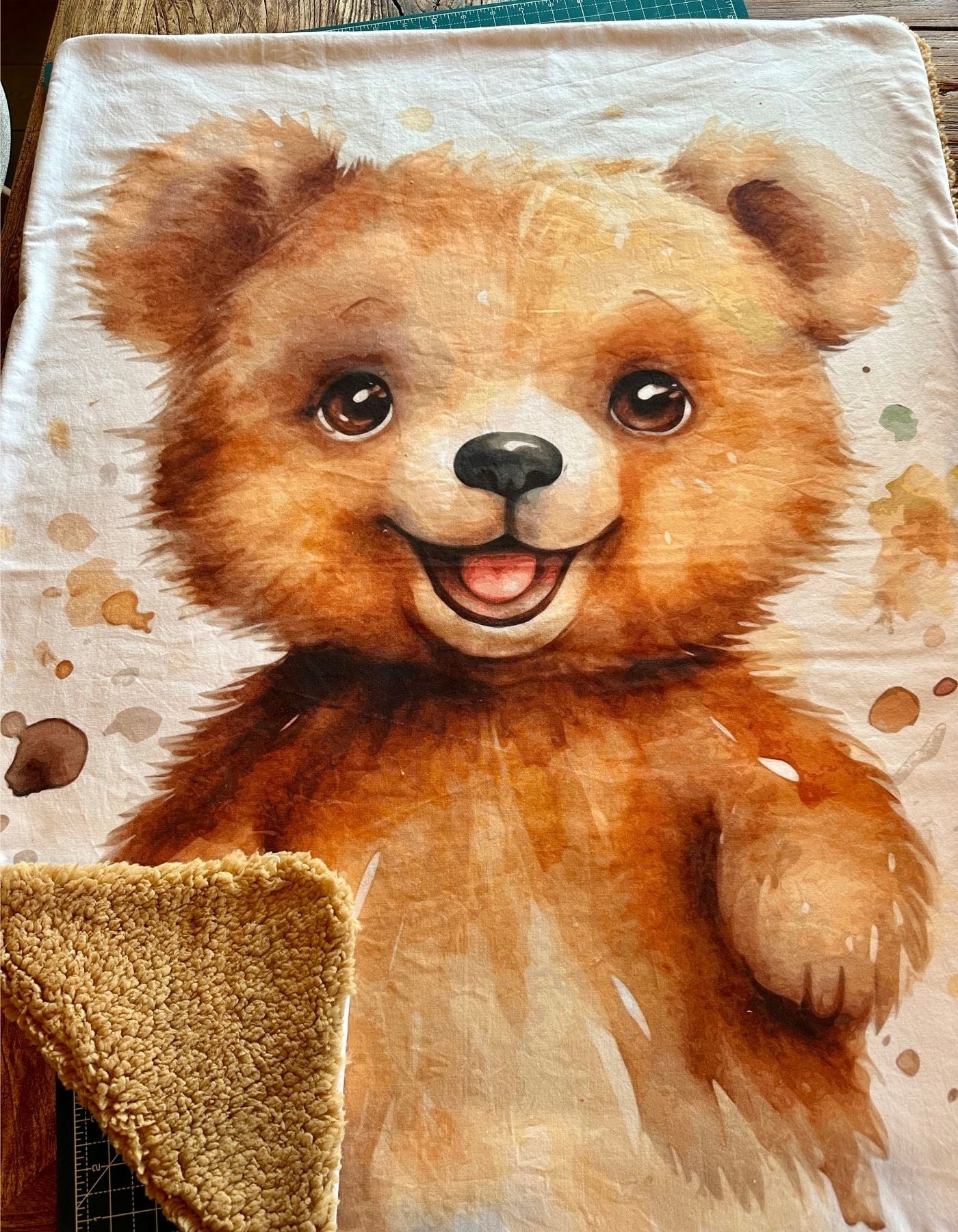 Plaid - TEDDY BEAR - 94x72cm