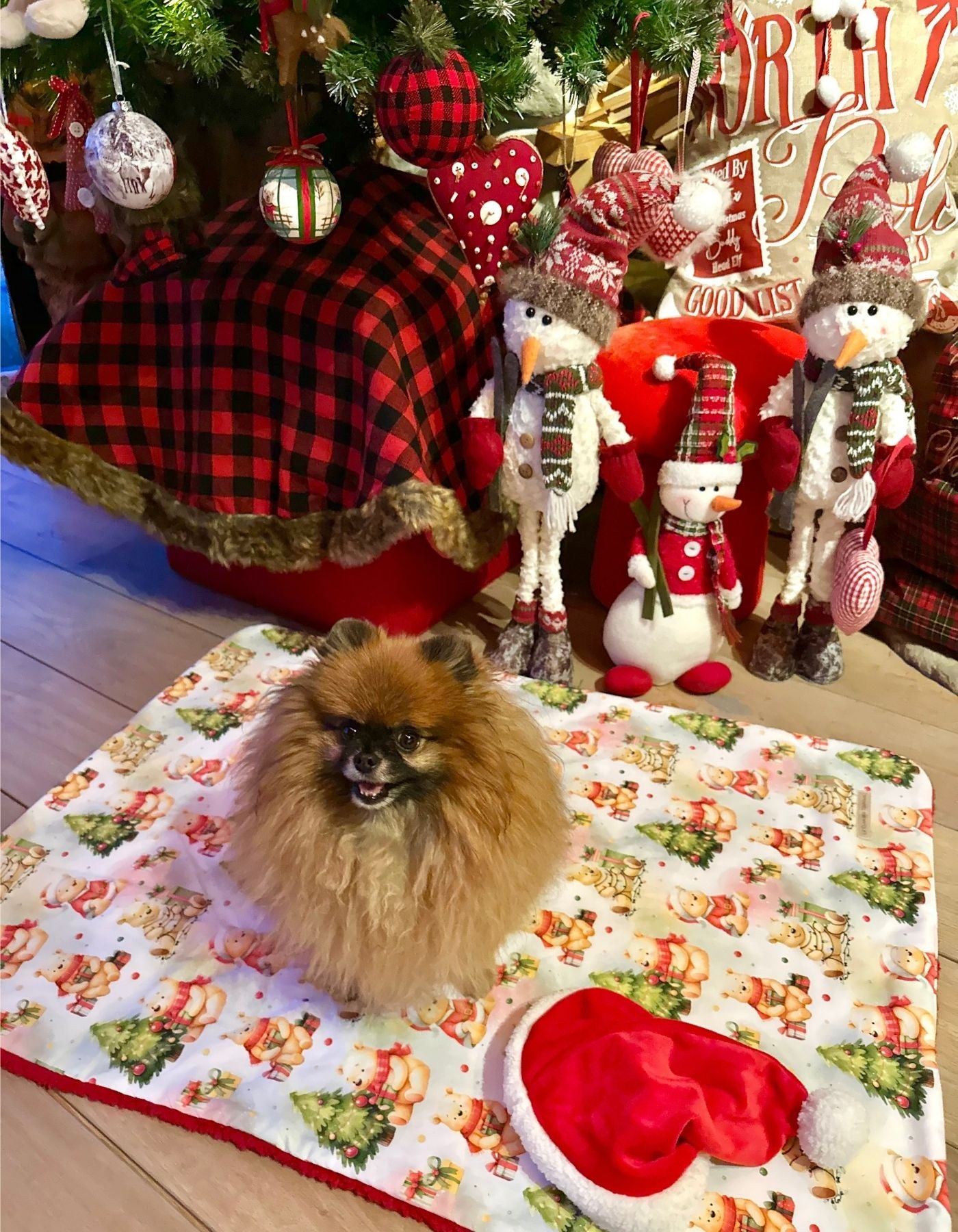 Couverture - TEDDY BEAR FETE NOEL - 65x90cm