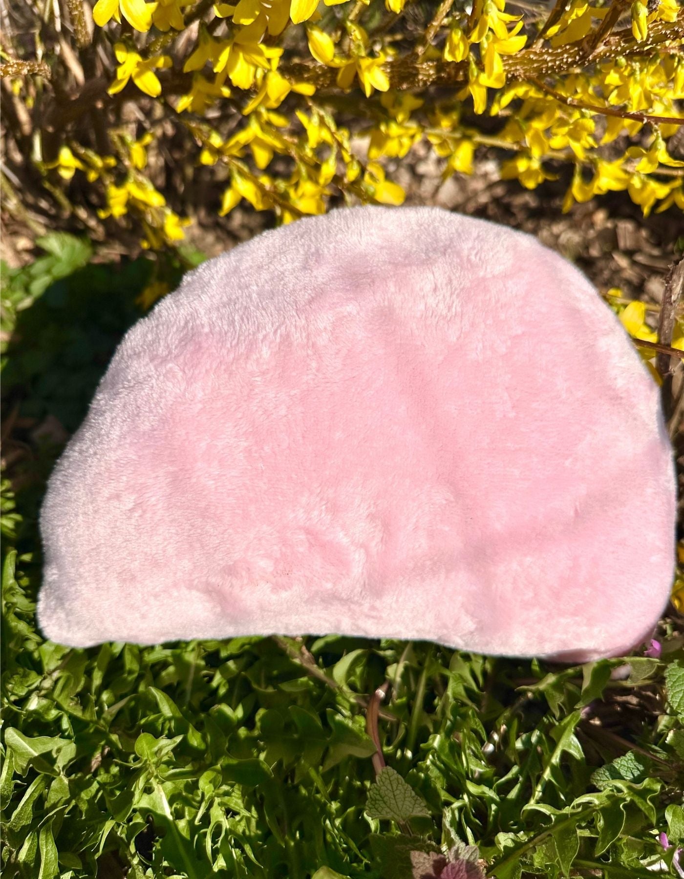 Grand coussin - UN NOËL PARADISIAQUE (rose pâle) - 26x19cm